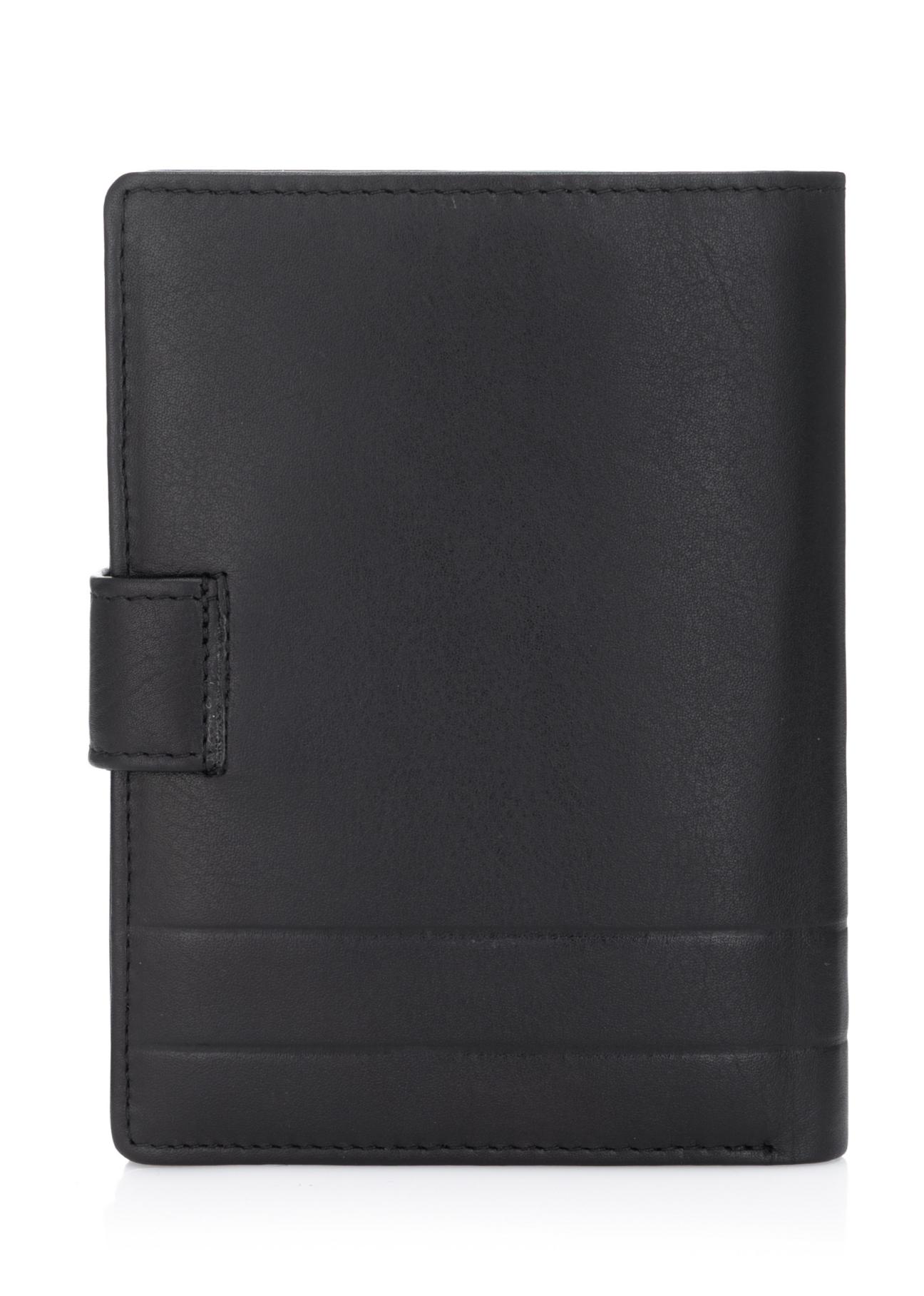Czarny skórzany portfel męski PORMS-0143-99(Z23)