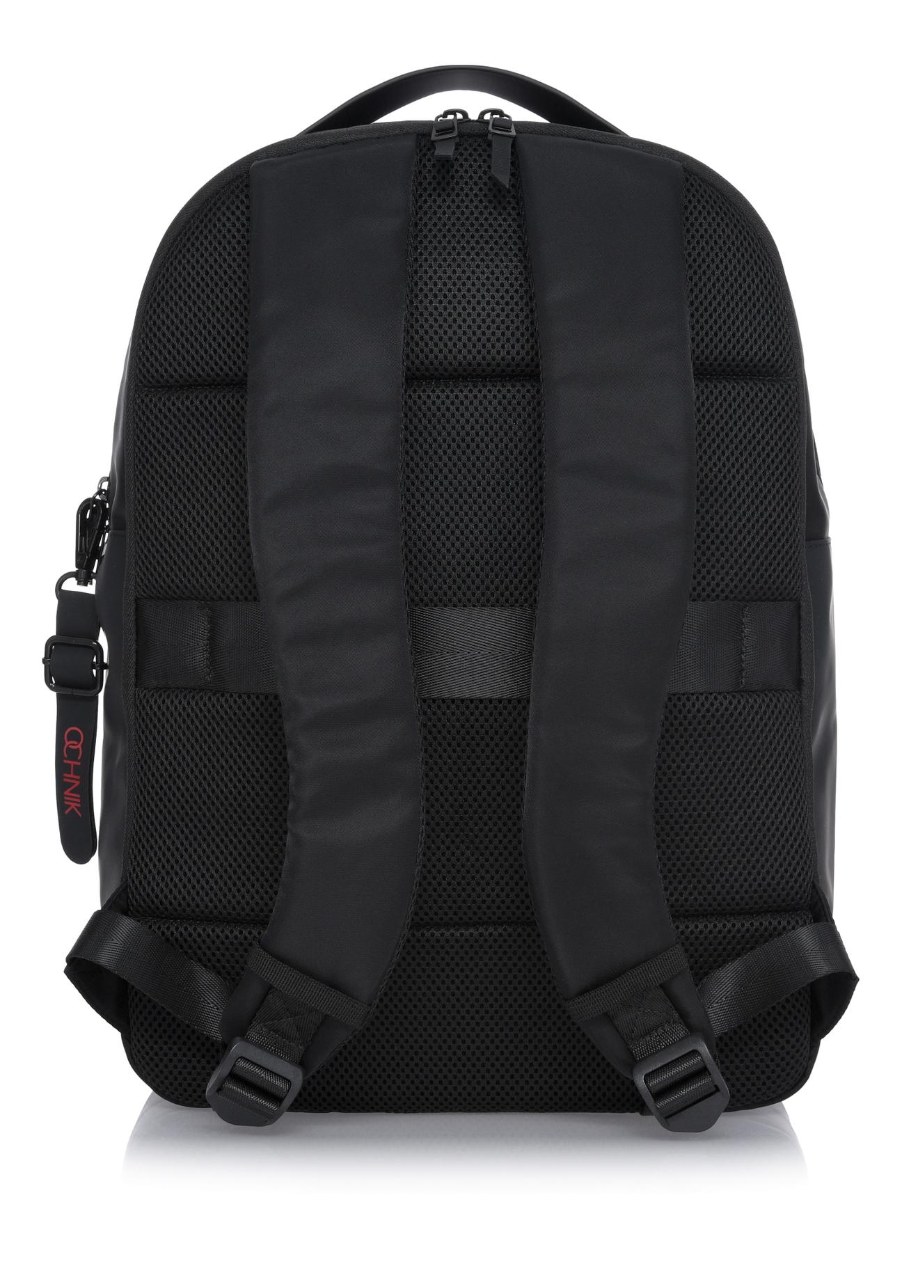Dwukomorowy czarny plecak męski TORMN-0311-99(W24)