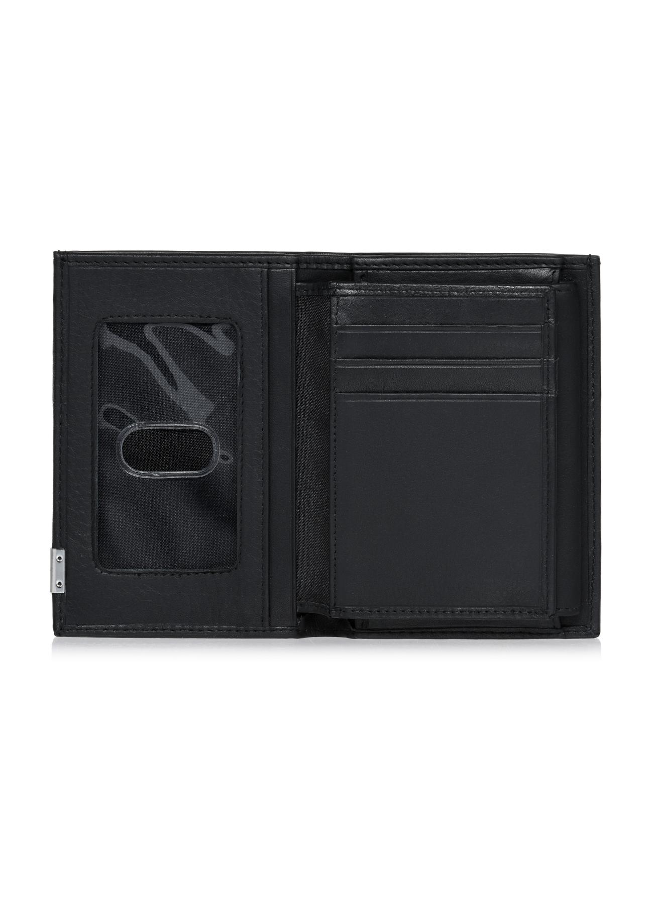Czarny skórzany portfel męski PORMS-0145-99(Z23)