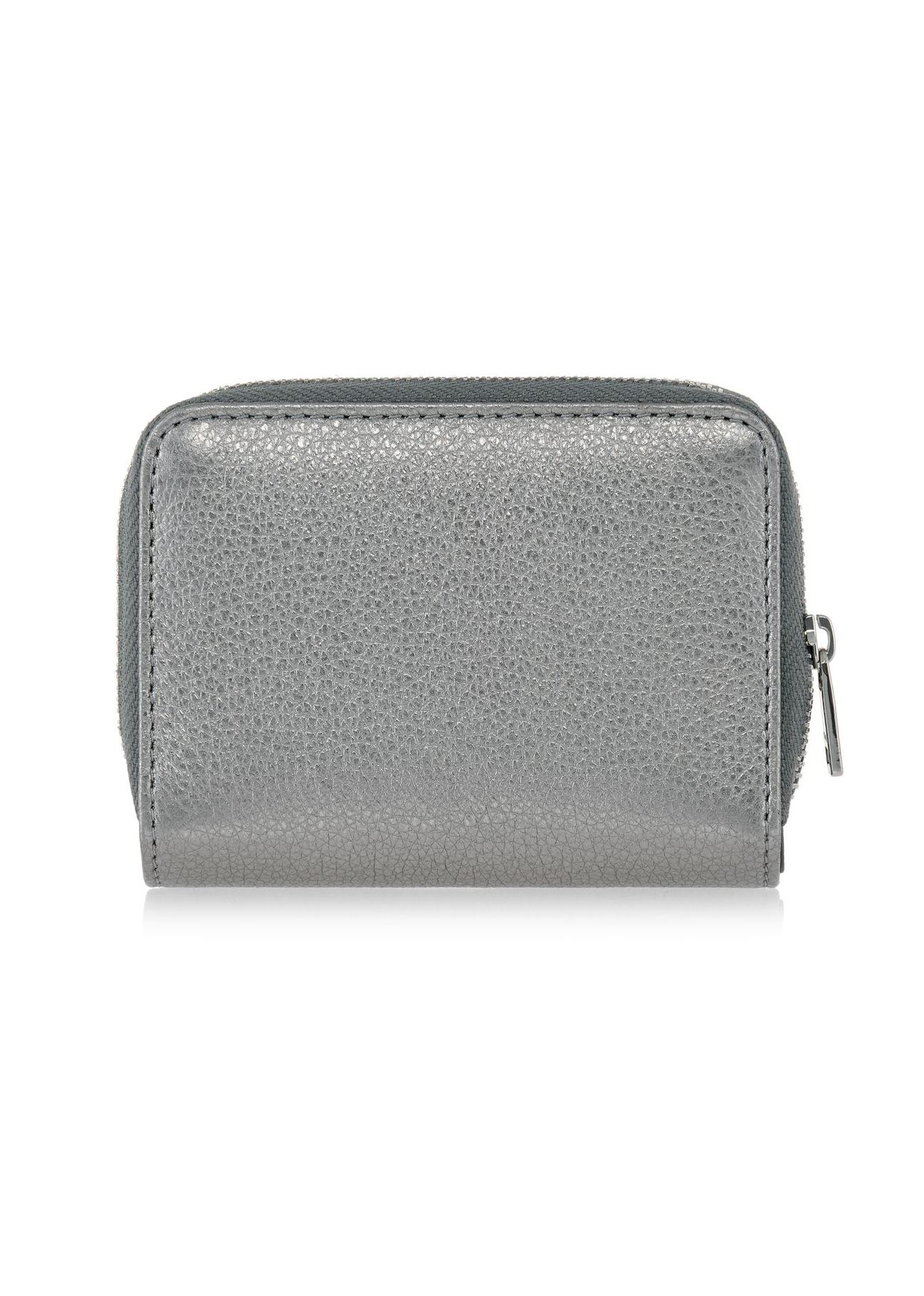 Mały srebrny portfel damski PORES-0837-92(W23)