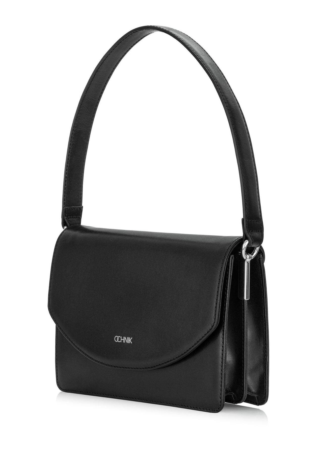 Women's black leather handbag TORES-1059-99(Z24)-02