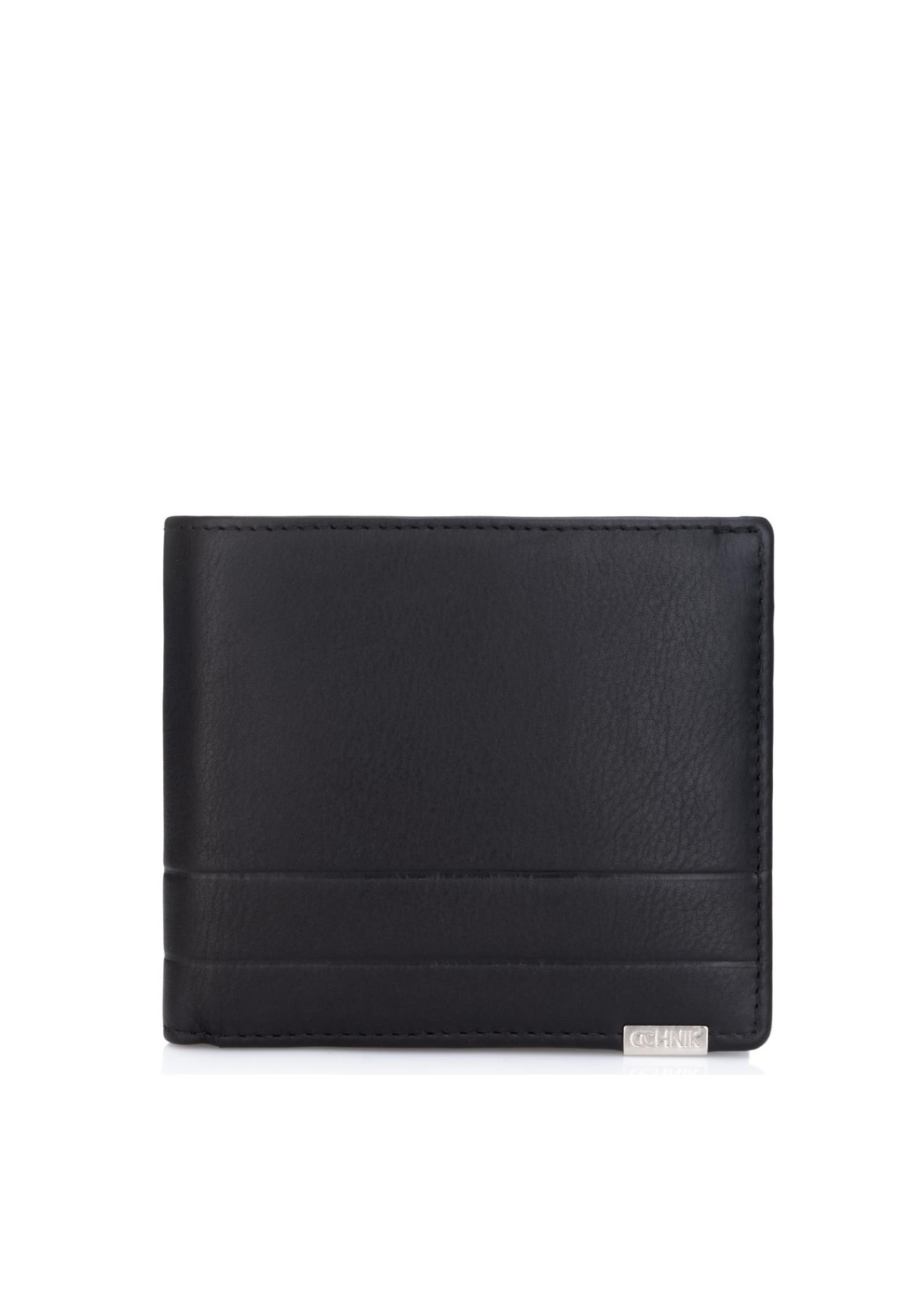 Czarny skórzany portfel męski PORMS-0142-99(Z23)