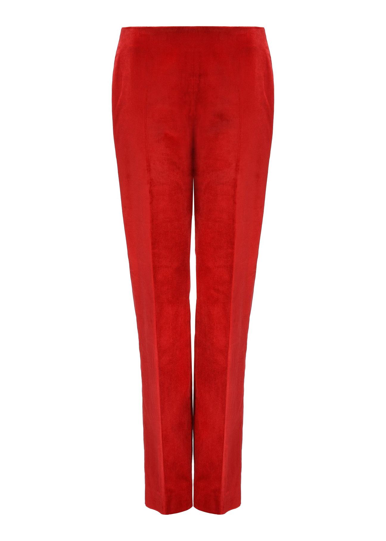 Red elegant women's trousers SPODT-0101-42(Z24)