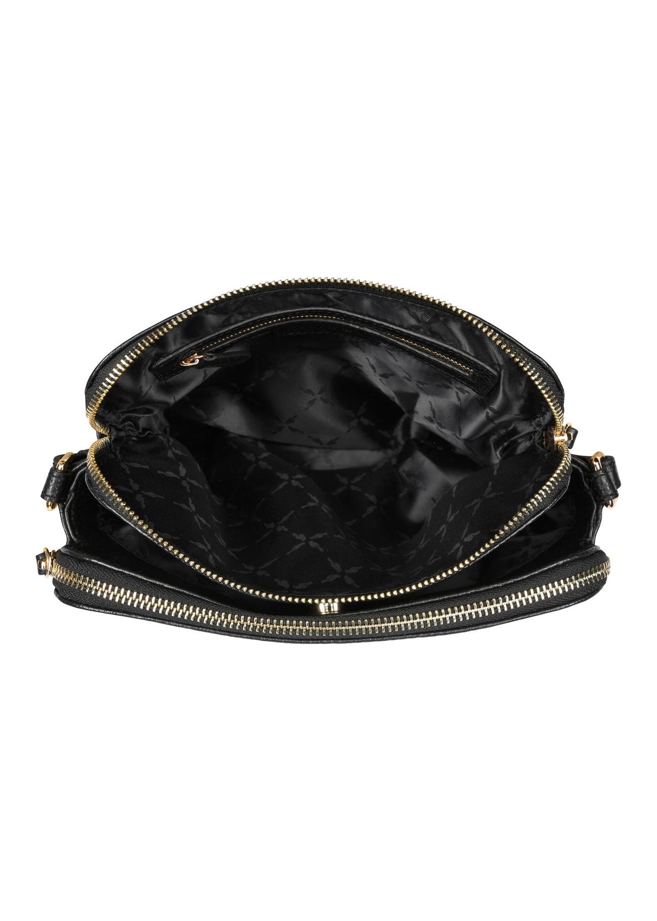 Women's black leather bag TORES-1056-99(Z24-05