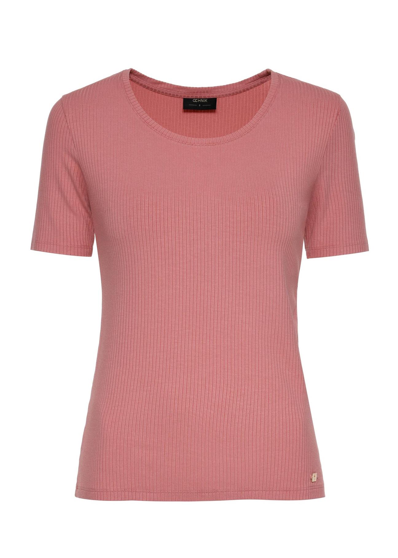 Pink basic women's T-shirt TSHDT-0114-32(Z24)-01