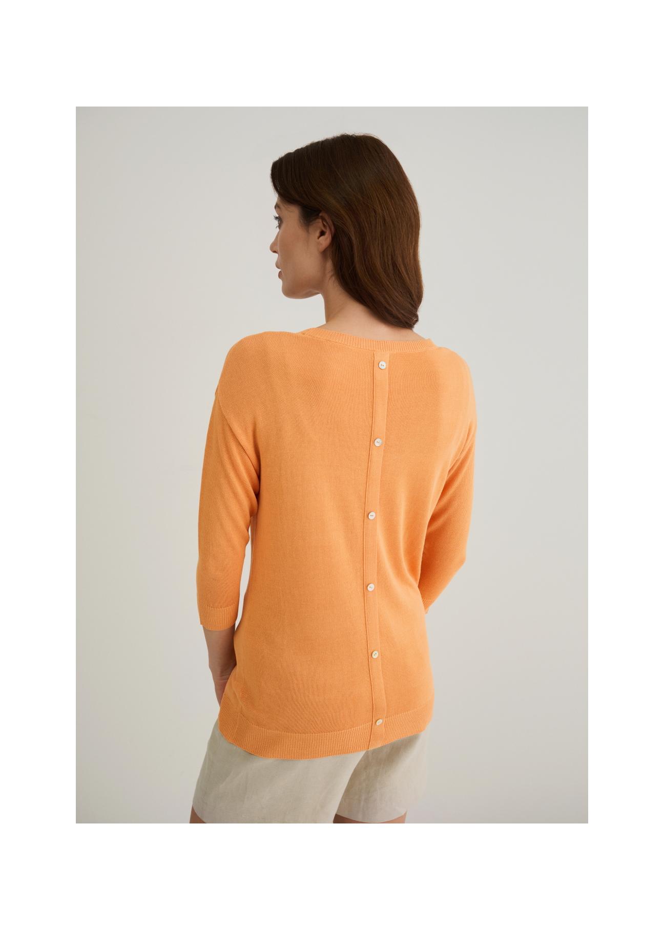 Pomarańczowa bluzka damska BLUDT-0140-30(W22)