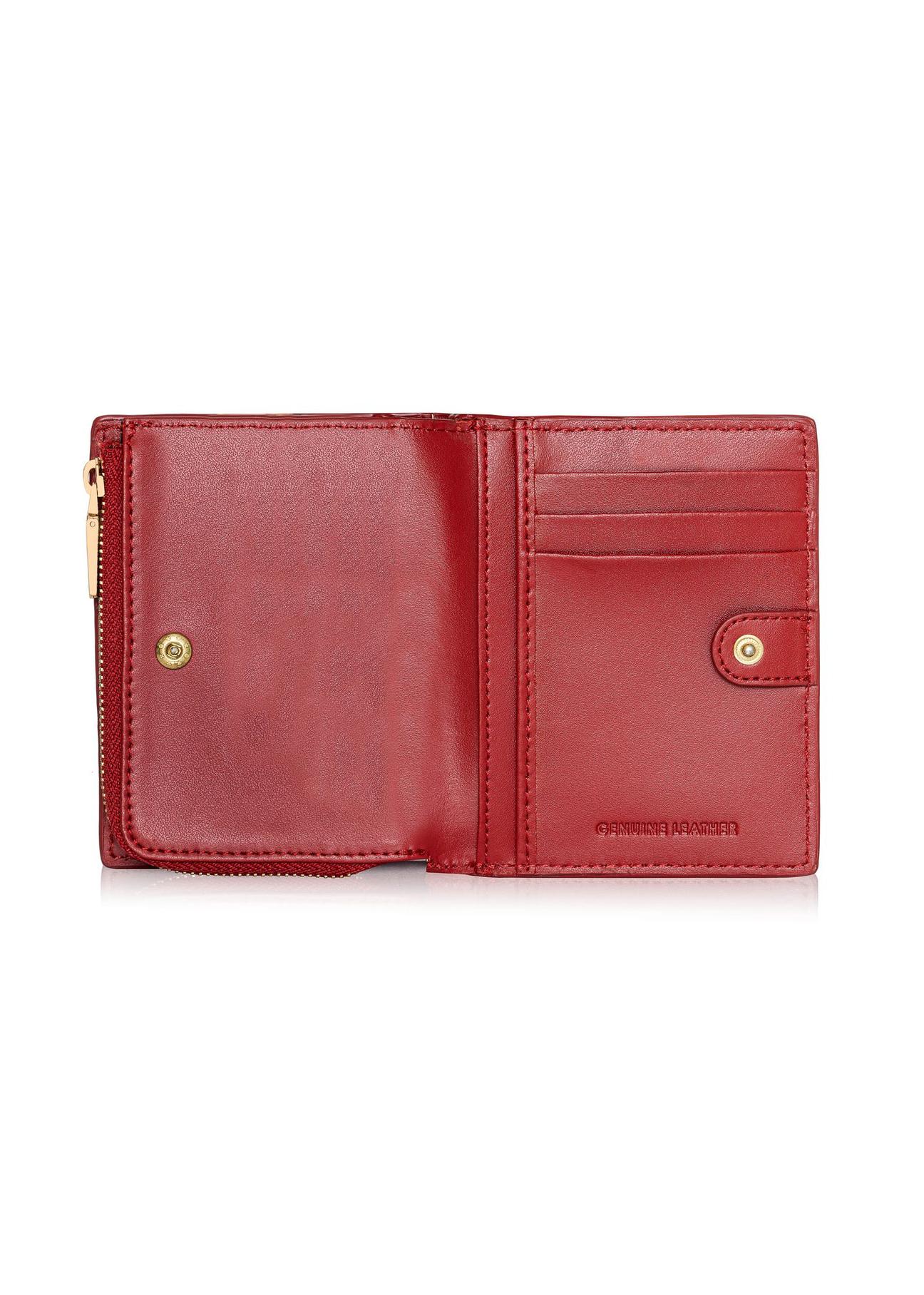 Small red women's wallet PORES-0842E-41(Z24)-05