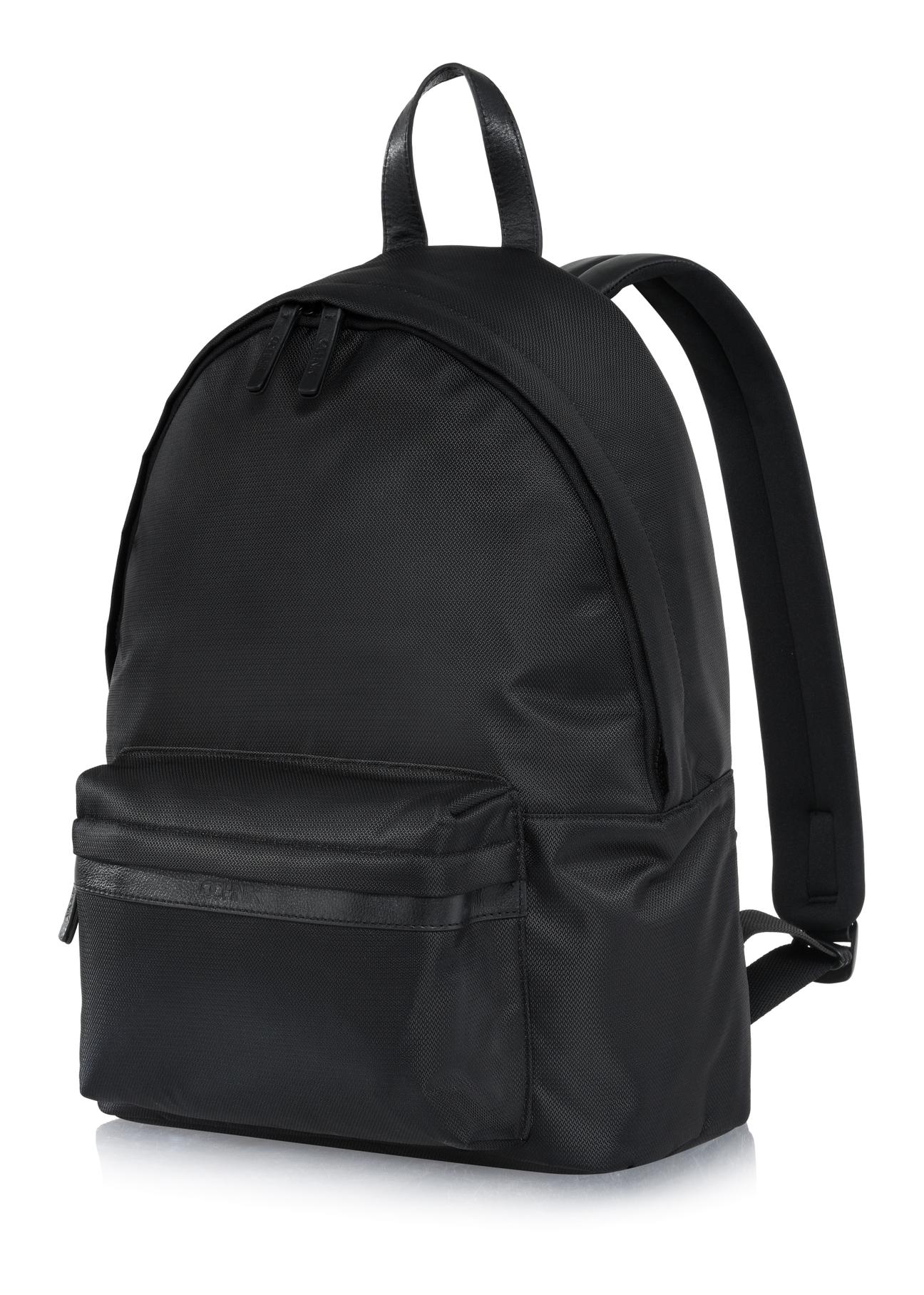 Czarny klasyczny plecak męski PLCMN-0013-99(Z23)