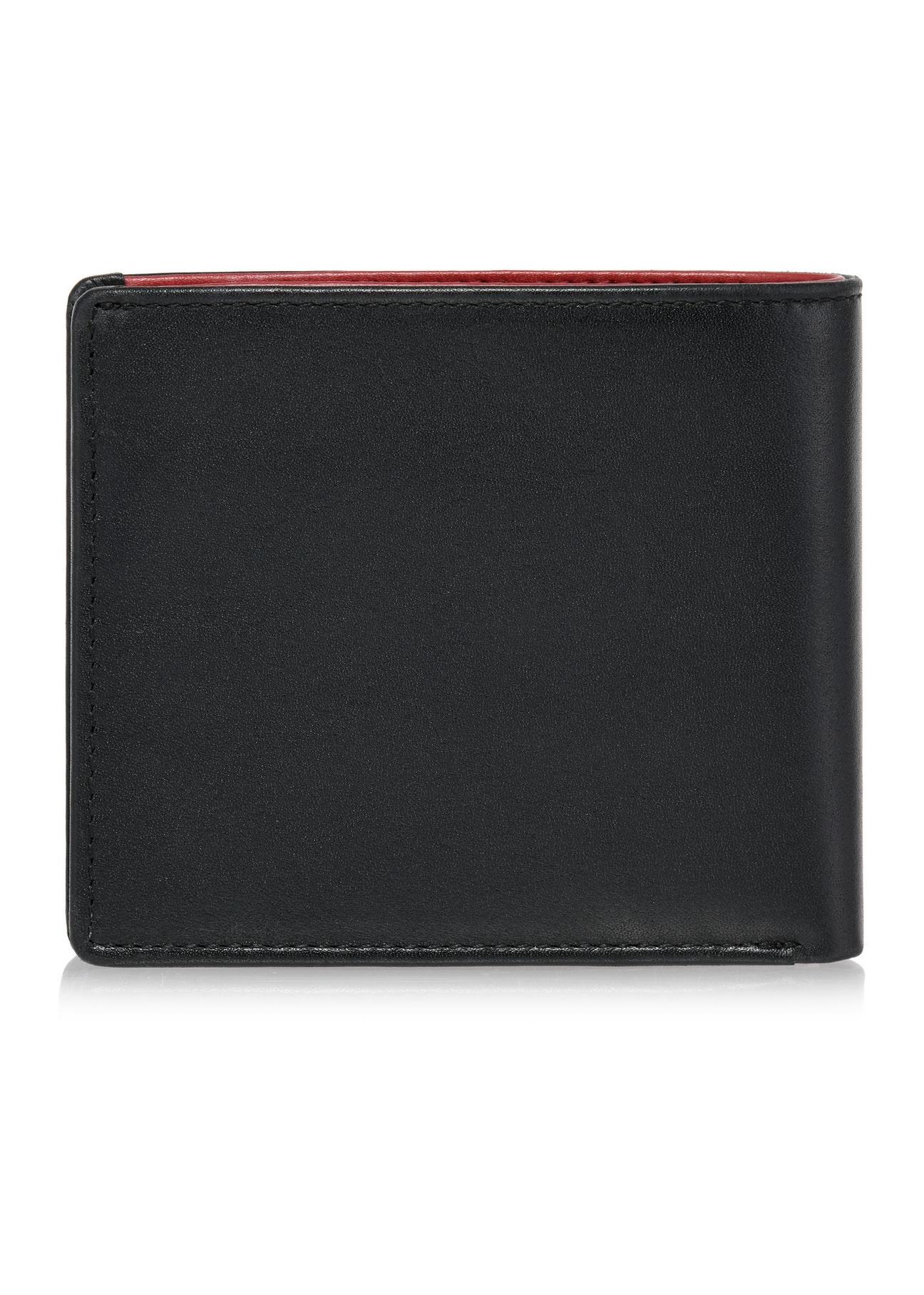 Black men's leather wallet PORMS-0628-98(Z24)-03