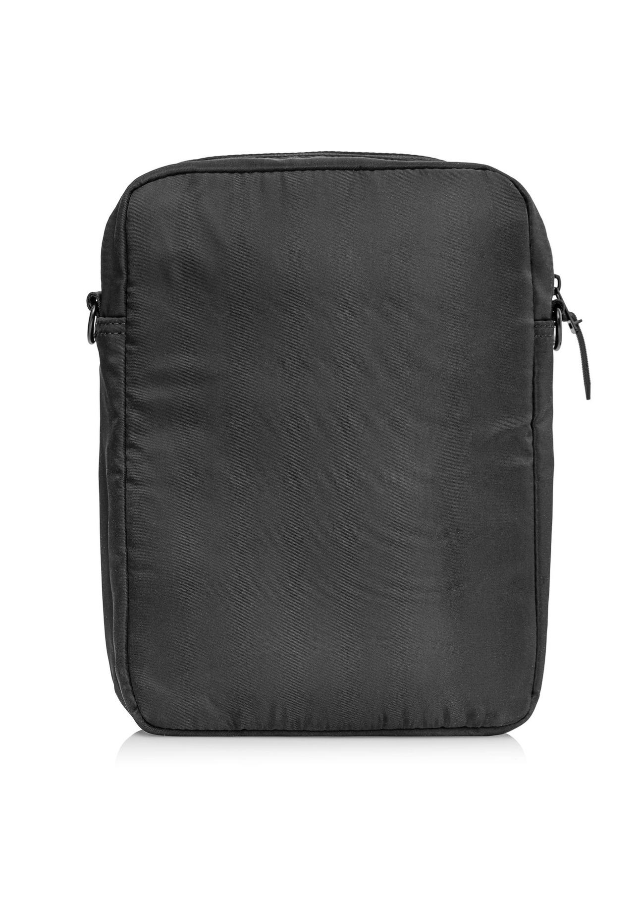 Large black men's messenger bag TORMN-0314A-99(Z24)-04