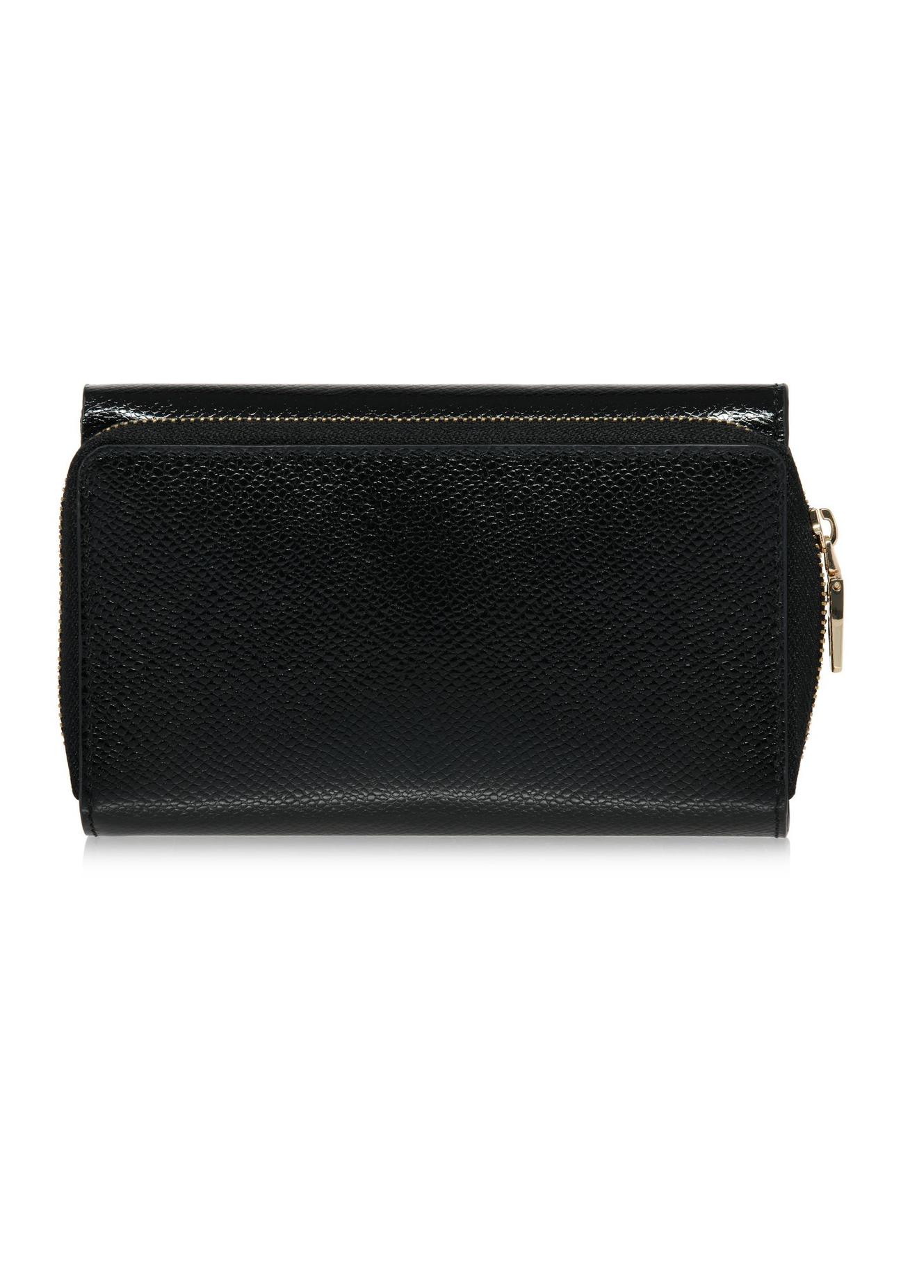 Black large women's leather wallet PORES-0930-99(Z24)