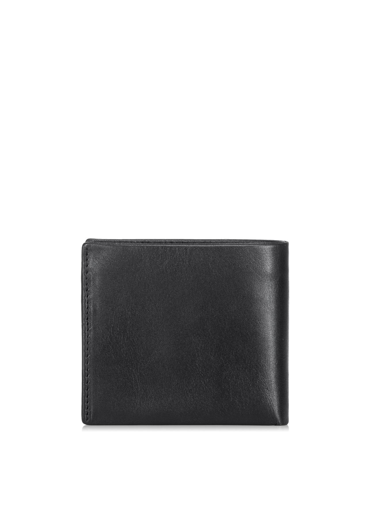 Czarny skórzany portfel męski PORMS-0408A-99(Z23)