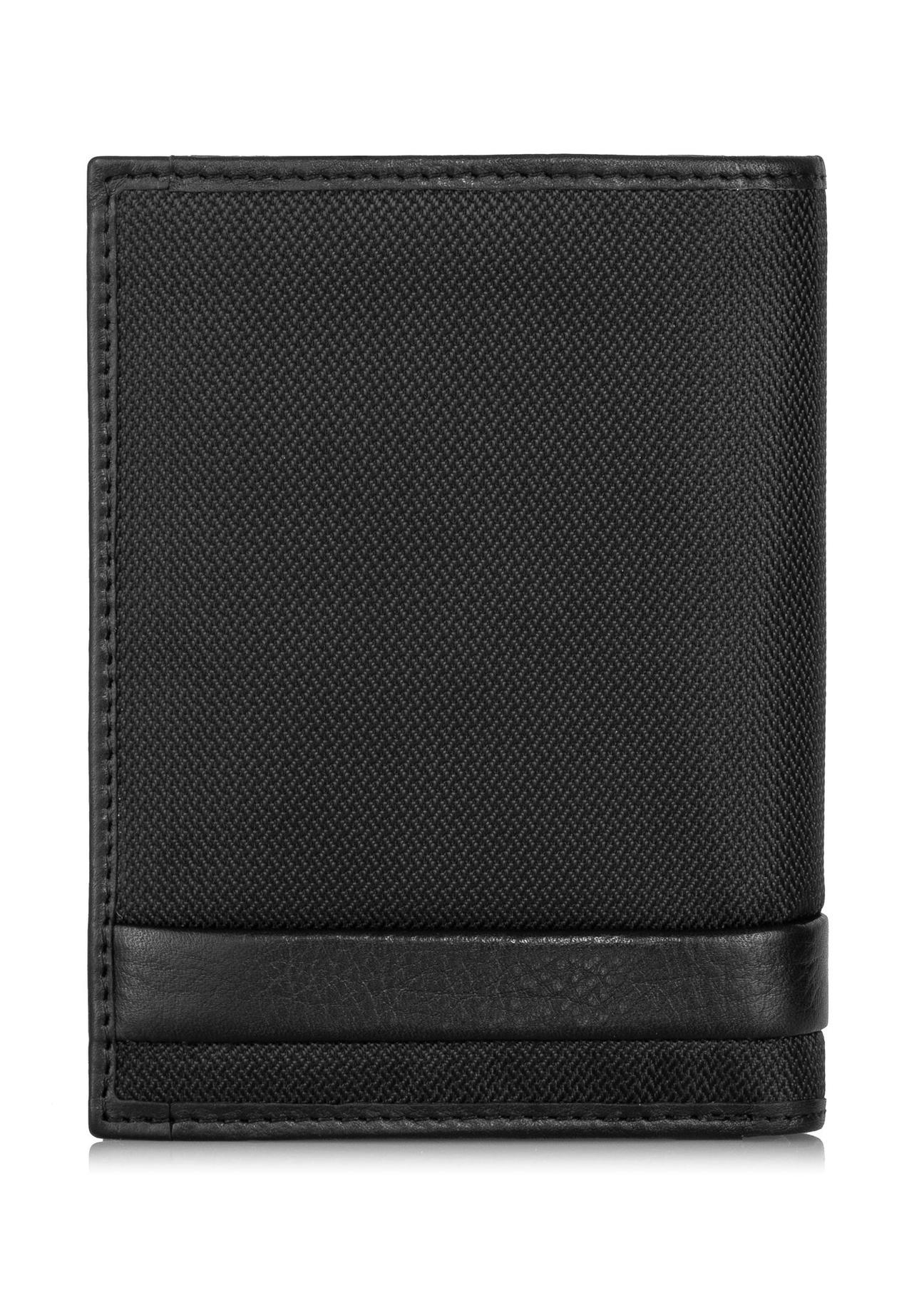 Czarny rozkładany portfel męski PORMN-0019-99(Z23)