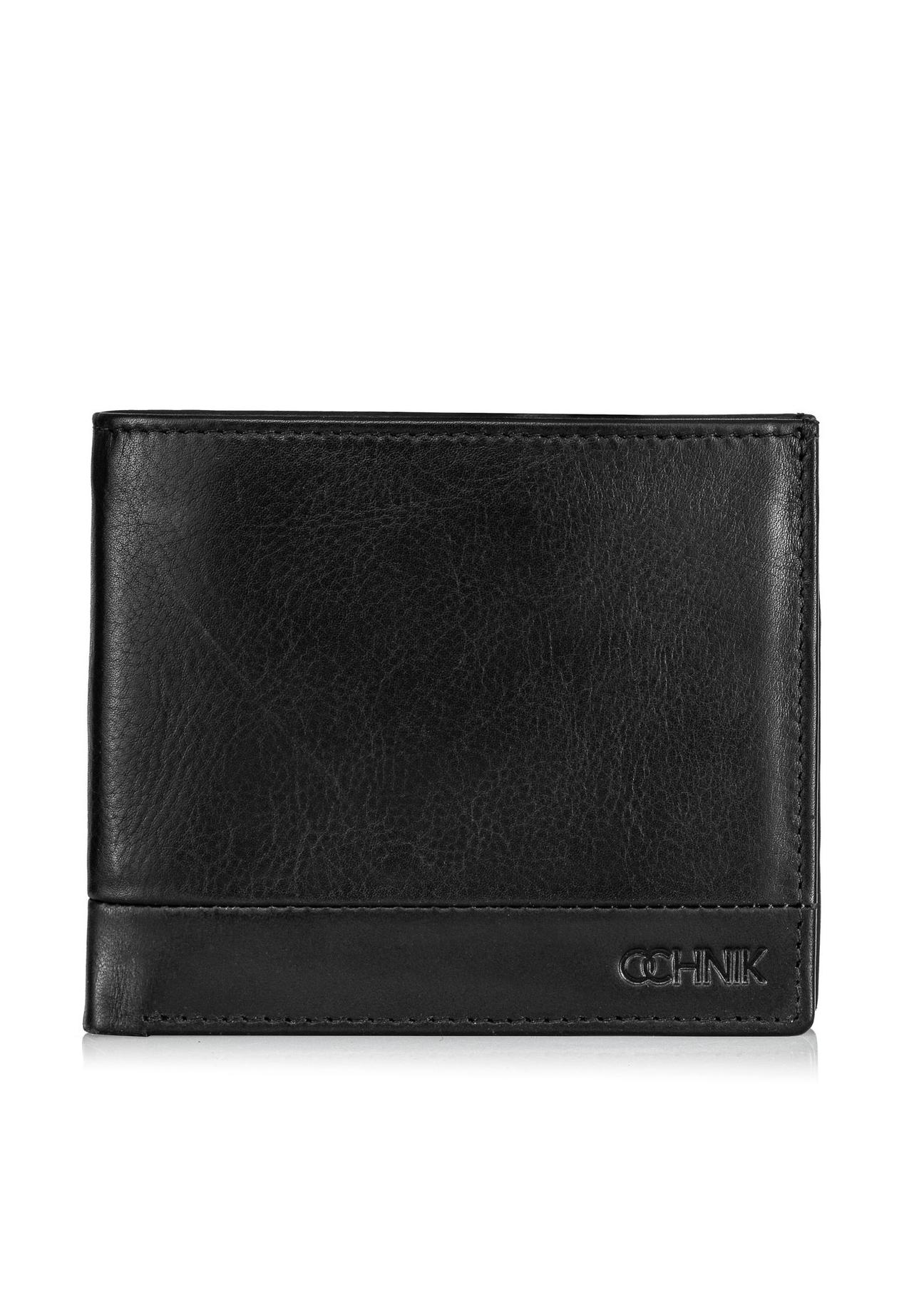 Black men's wallet without clasp PORMS-0624-99(Z24)-07