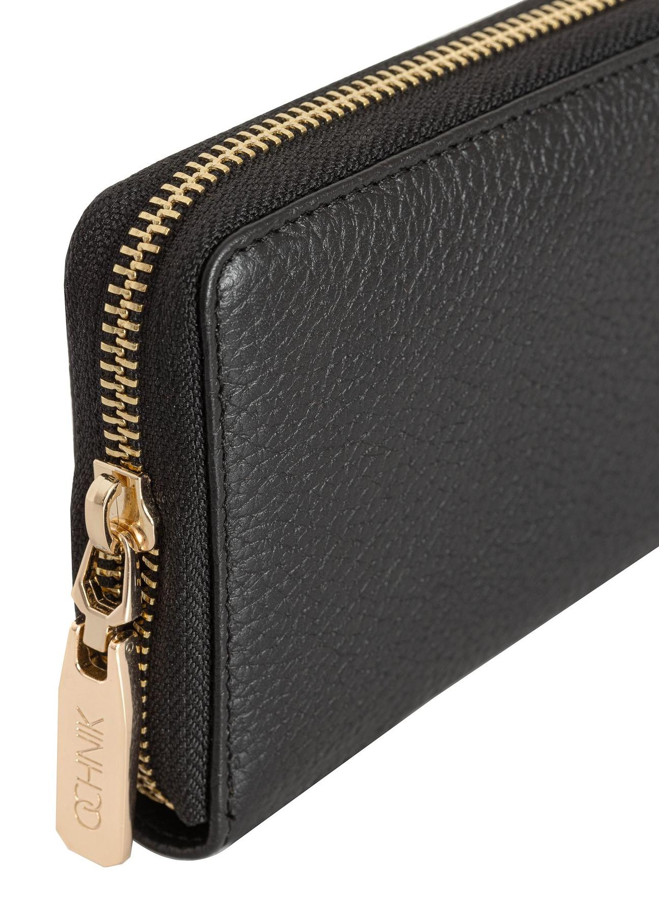 Black leather women's wallet PORES-0800E-99(Z24)