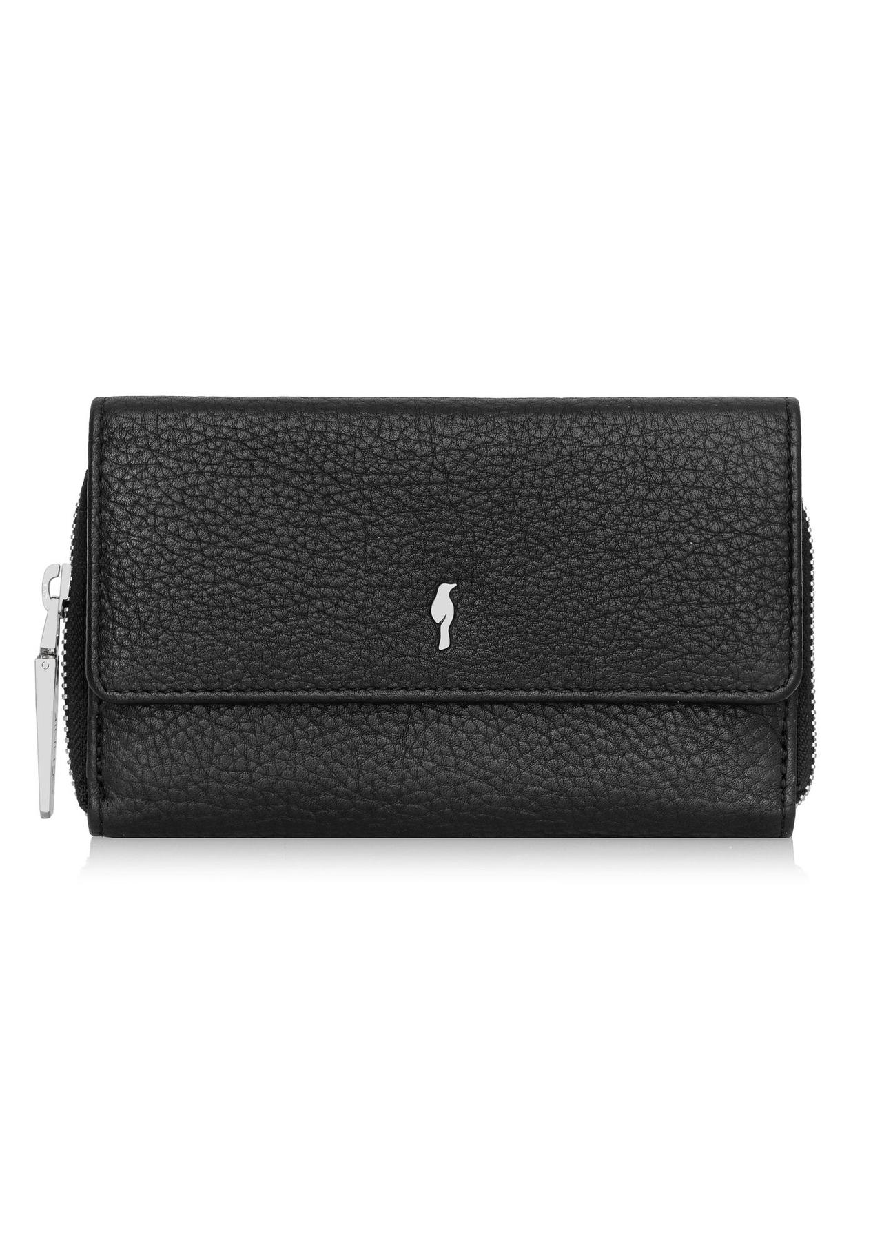 Large black leather women's wallet PORES-0801P-99(Z24)-03