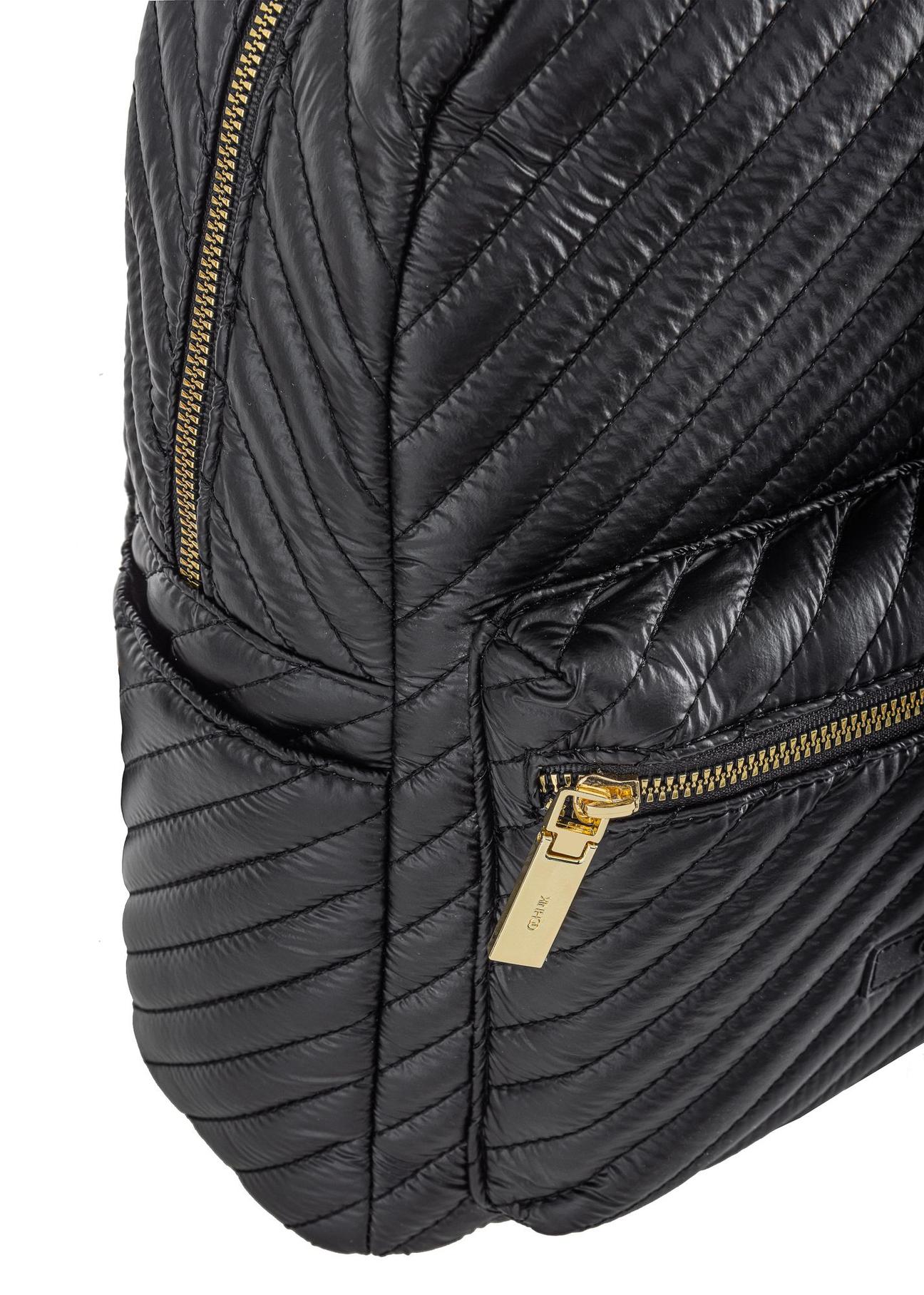 Czarny plecak damski z pikowaniem TOREN-0244-99(W23)