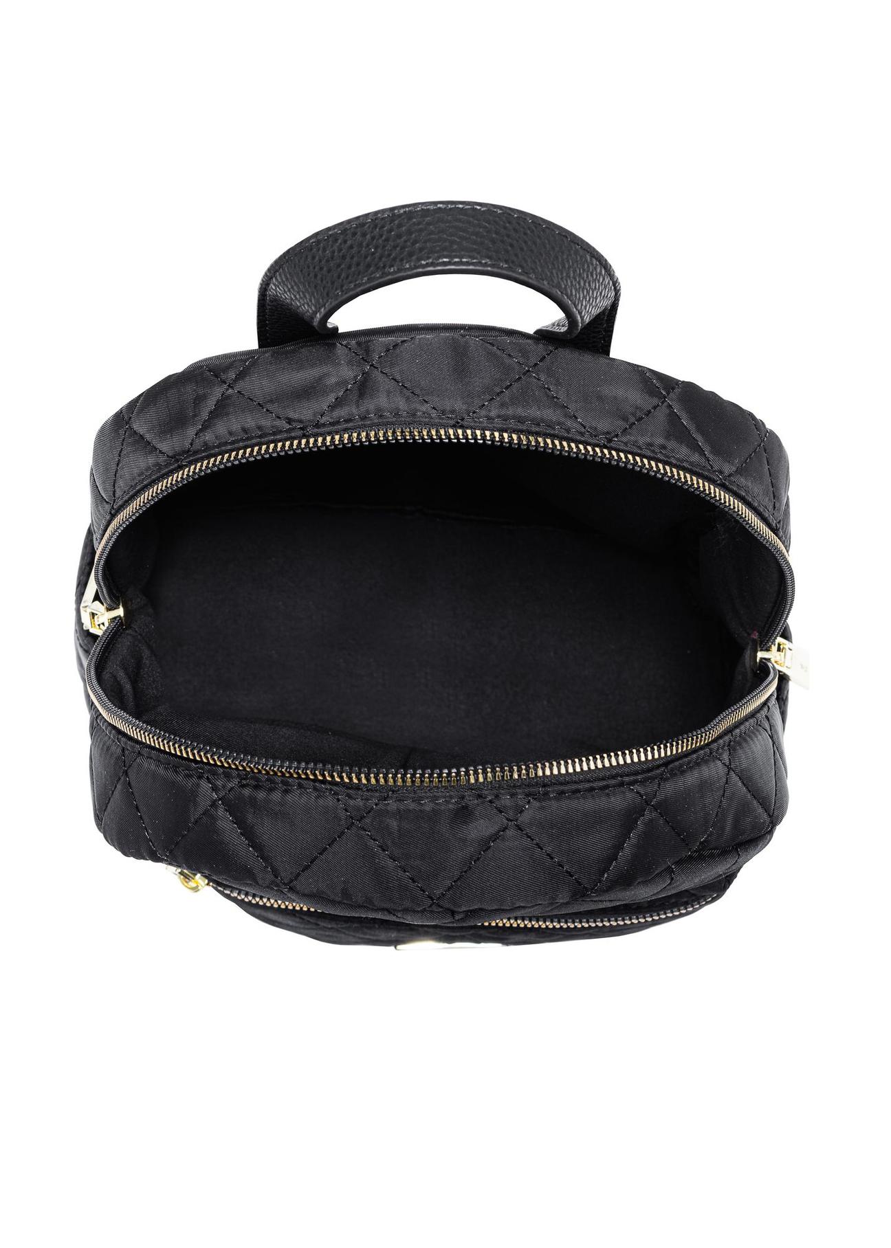 Czarny plecak damski z pikowaniem TOREN-0208A-99(W23)