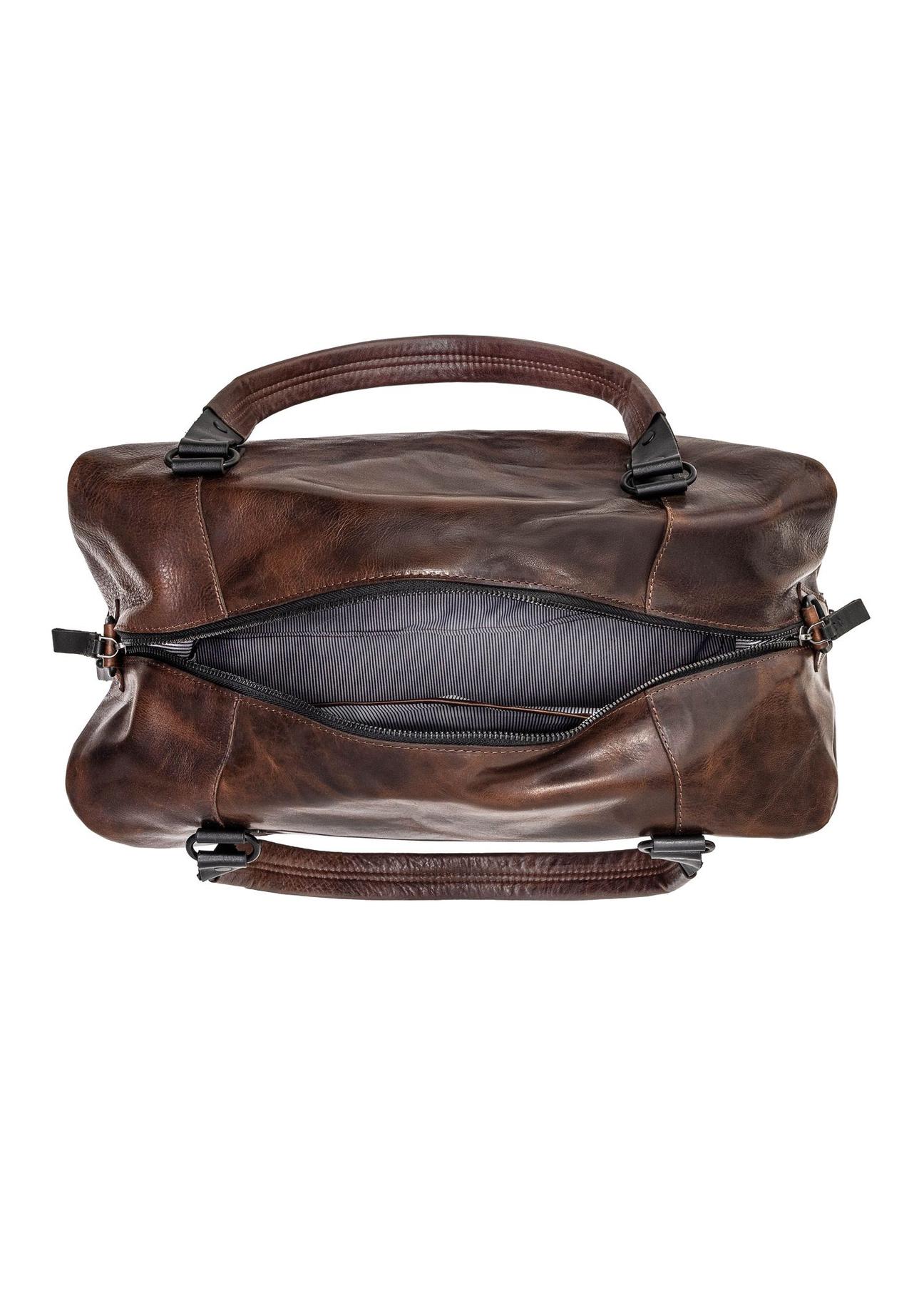 Brown leather large men's bag TORMS-0103B-79(Z24)-05