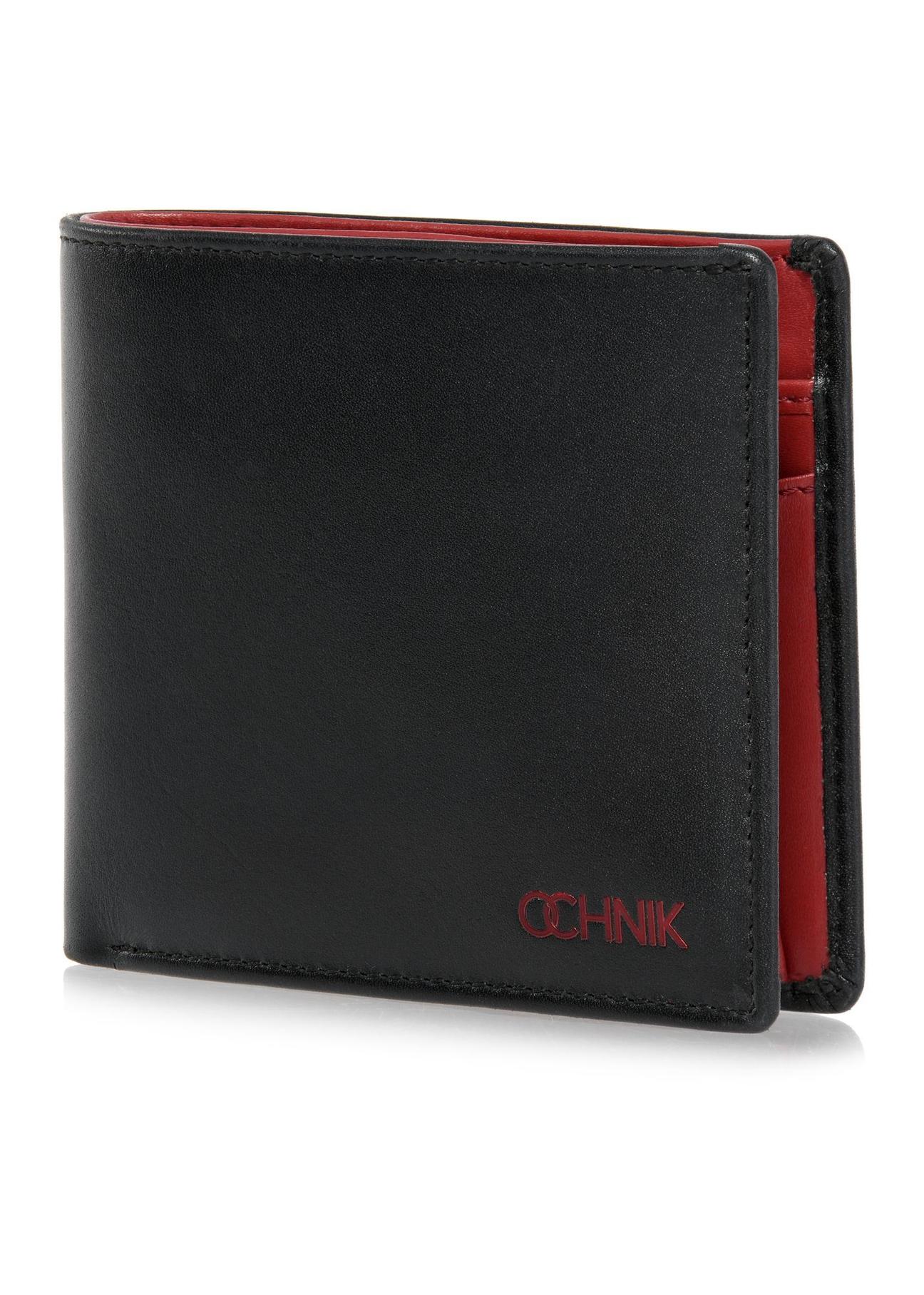 Black men's leather wallet PORMS-0628-98(Z24)-02