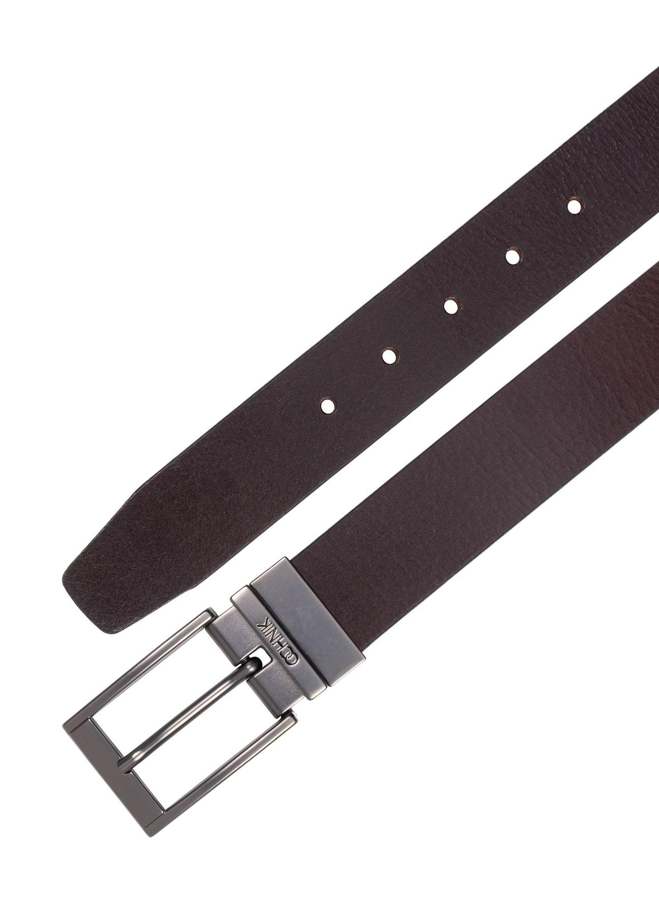 Double-sided leather men's belt PASMS-0167A-98(Z24)