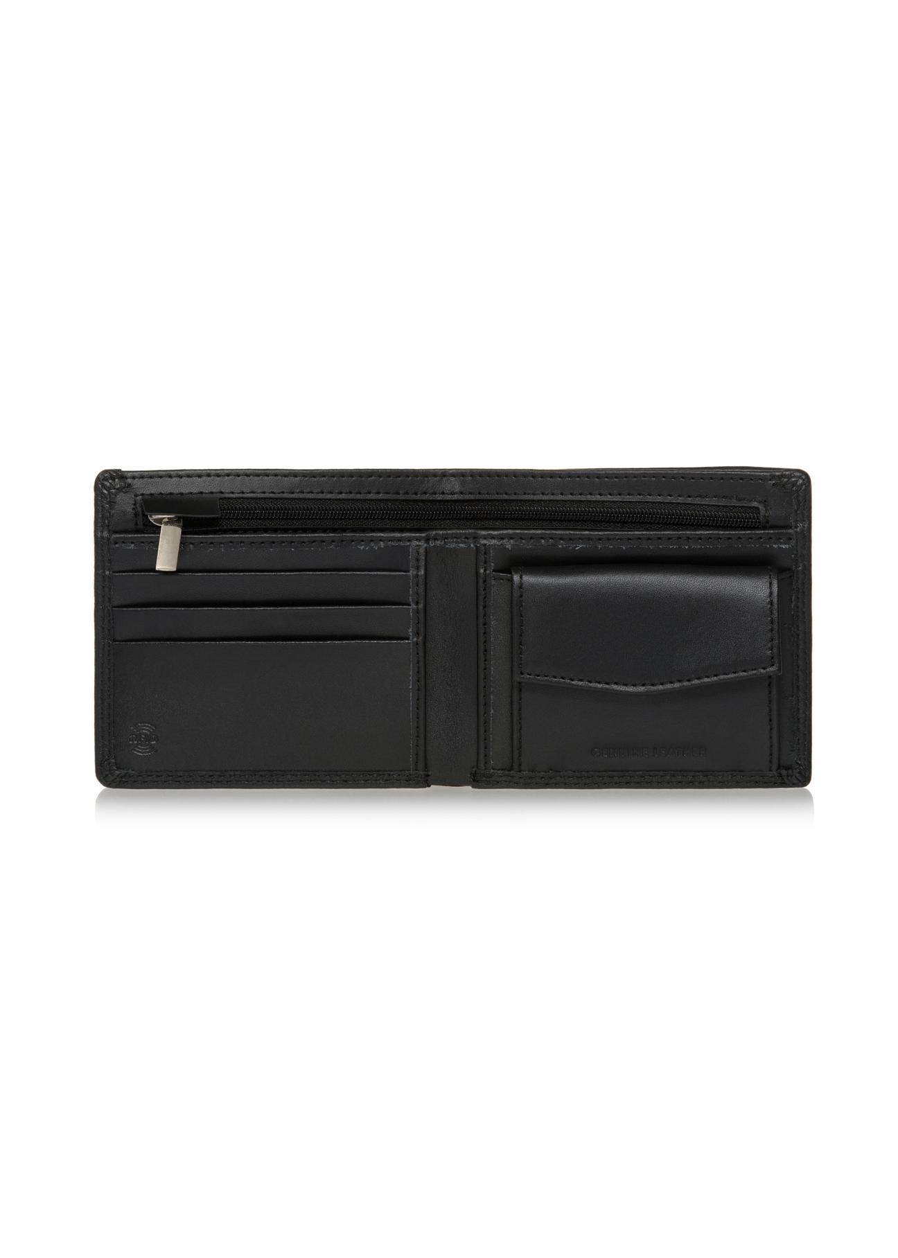 Skórzany groszkowany portfel męski PORMS-0513-99(W23)