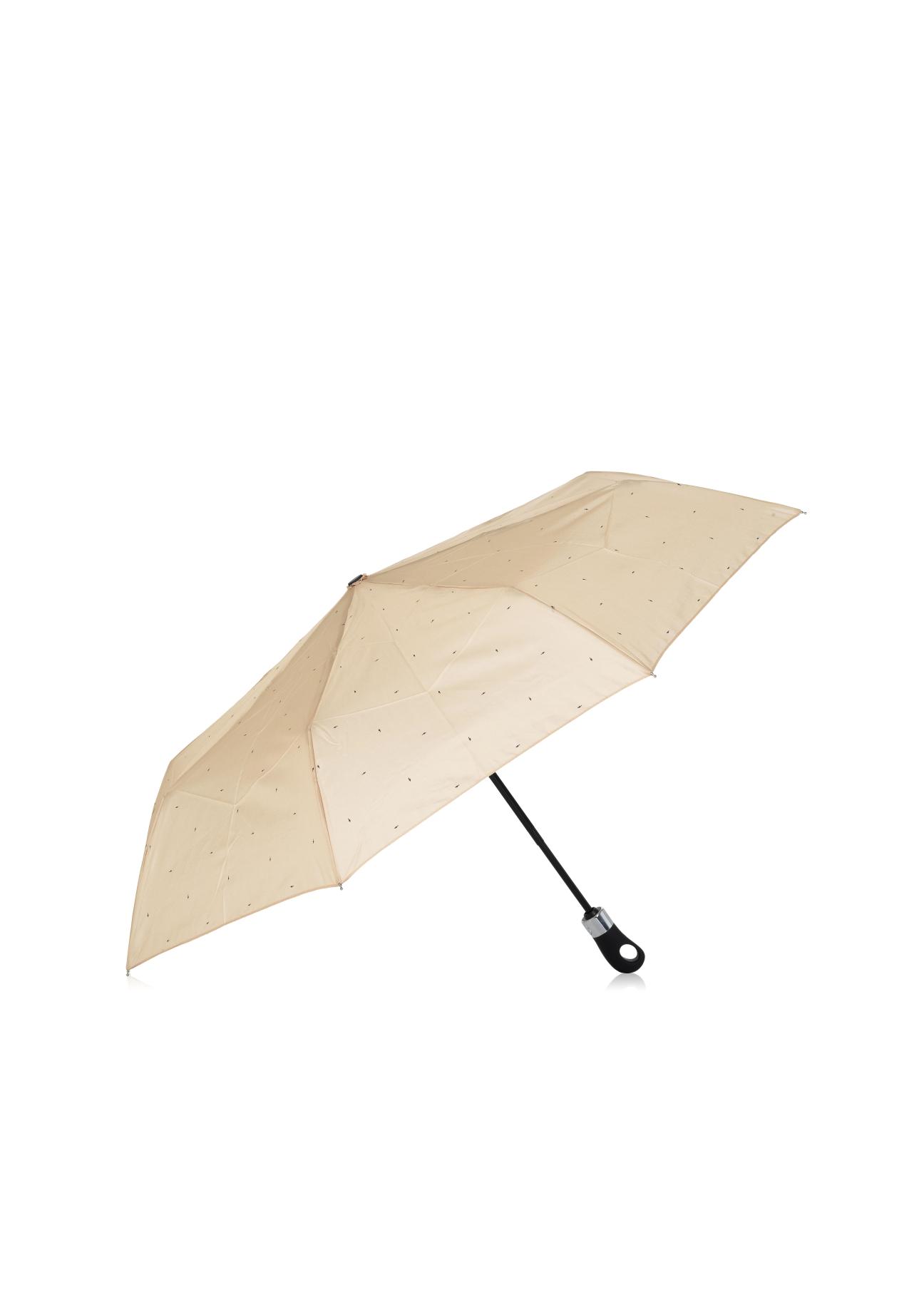 Beżowy parasol damski PARSD-0012-81(W24)