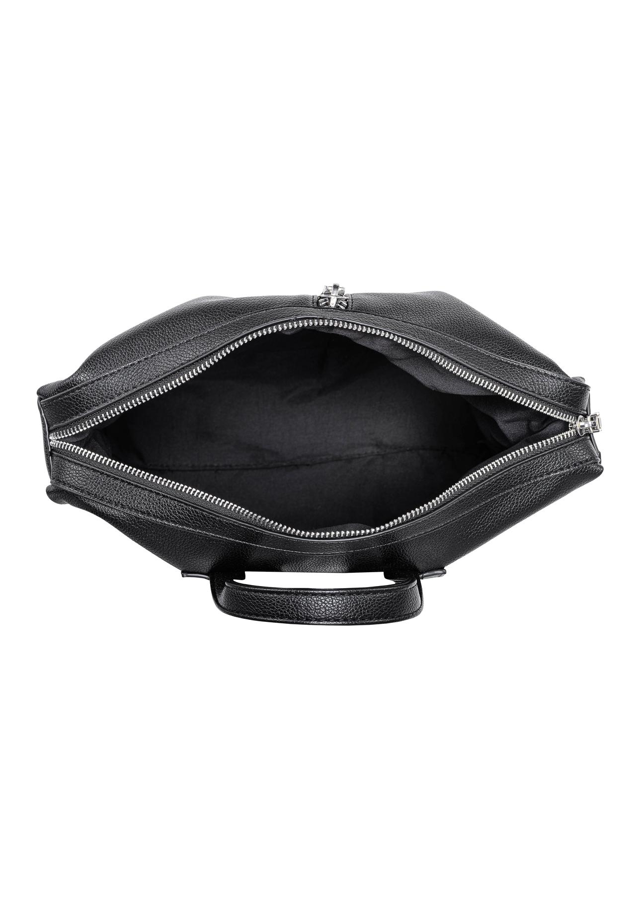 Czarny plecak damski z suwakiem TOREC-0755-99(W23)