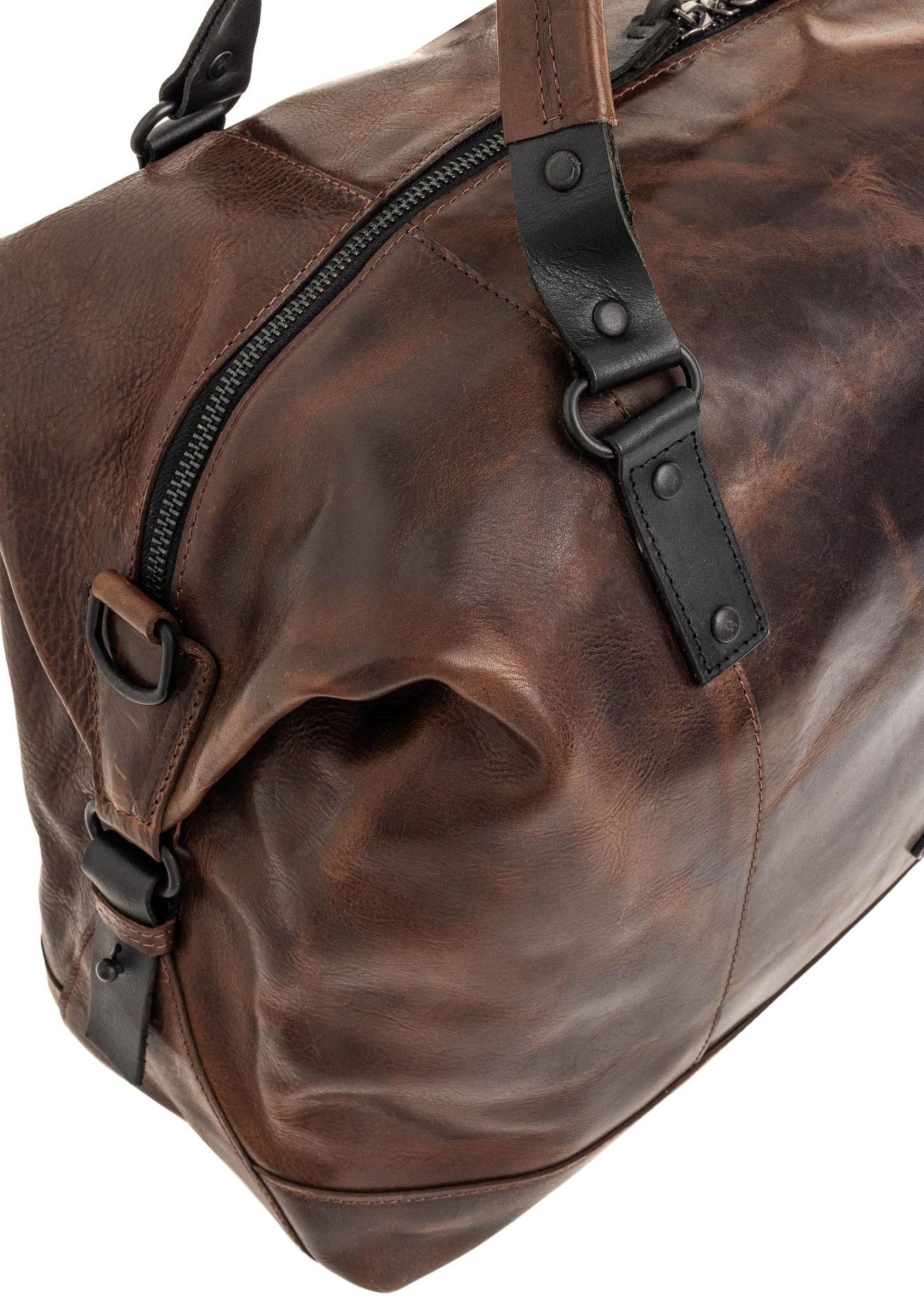 Brown leather large men's bag TORMS-0103B-79(Z24)-06