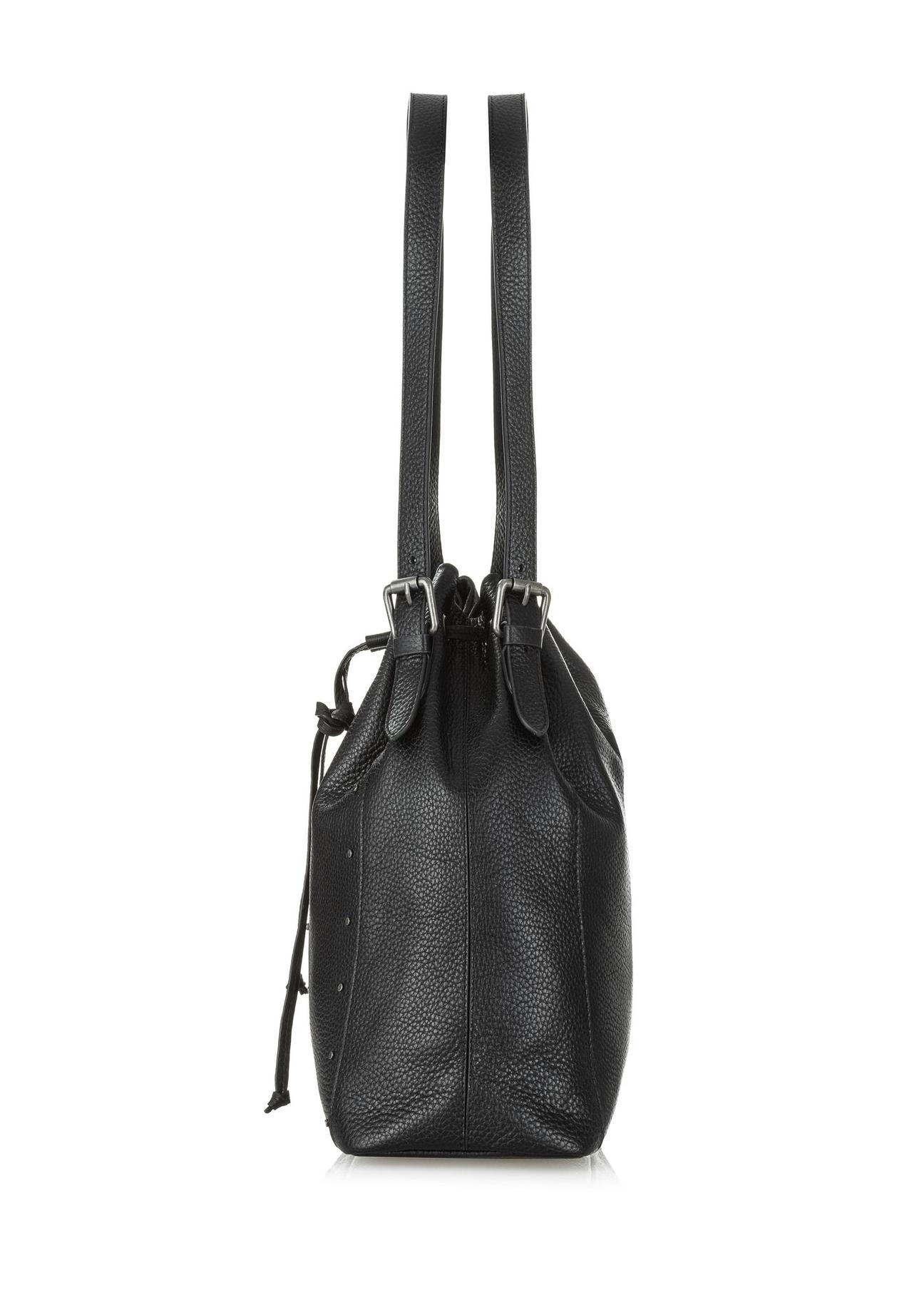 Black leather women's bag TORES-1034-99(Z24)-03