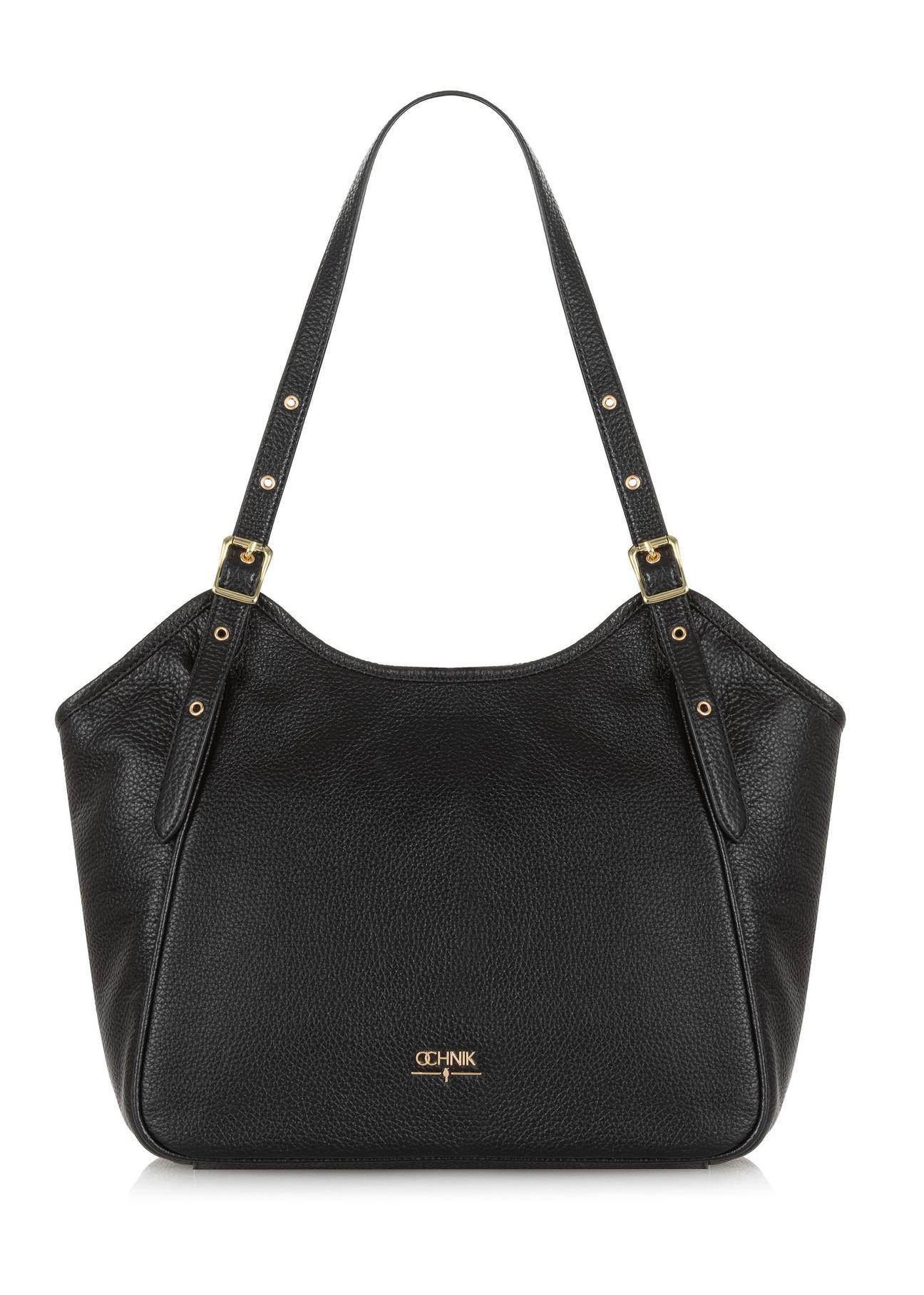 Black leather large women's handbag TORES-1042-99(Z24)-01