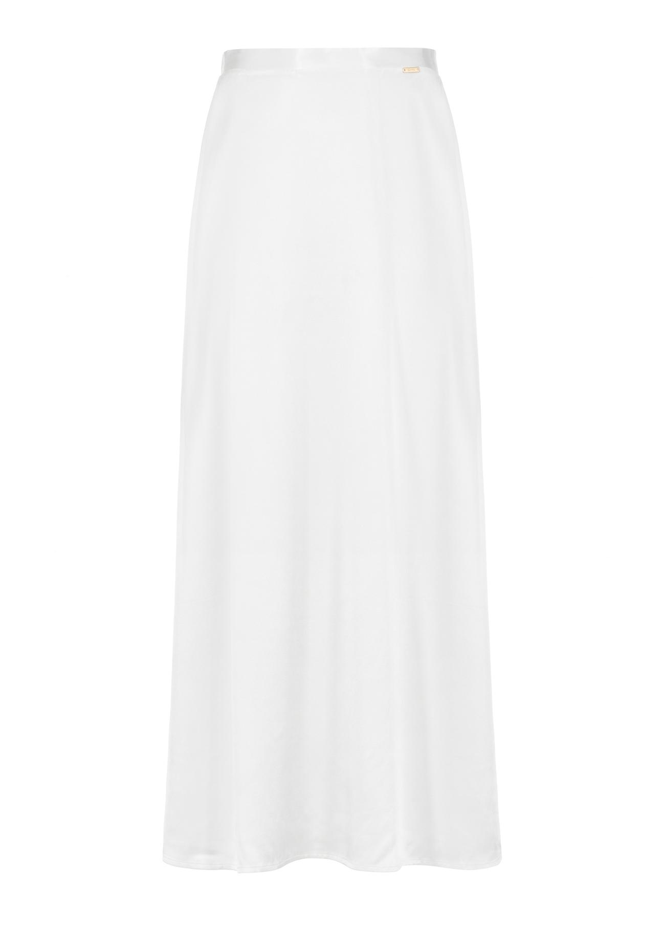 Długa prosta kremowa spódnica SPCDT-0083-12(W24)