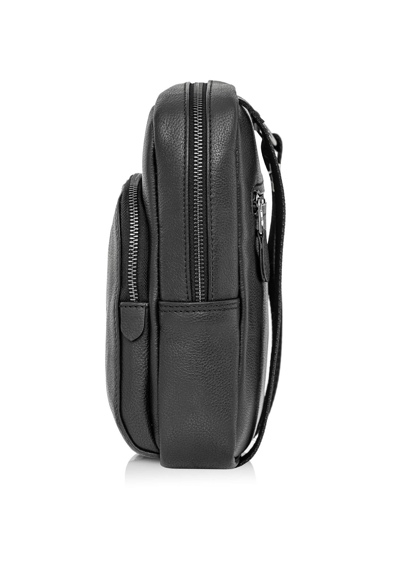 Black leather men's bag TORMS-0016C-99(Z24)-03