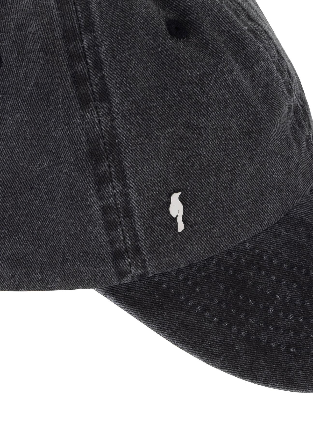 Szara czapka jeansowa z daszkiem unisex CZALT-0011-91(W24)