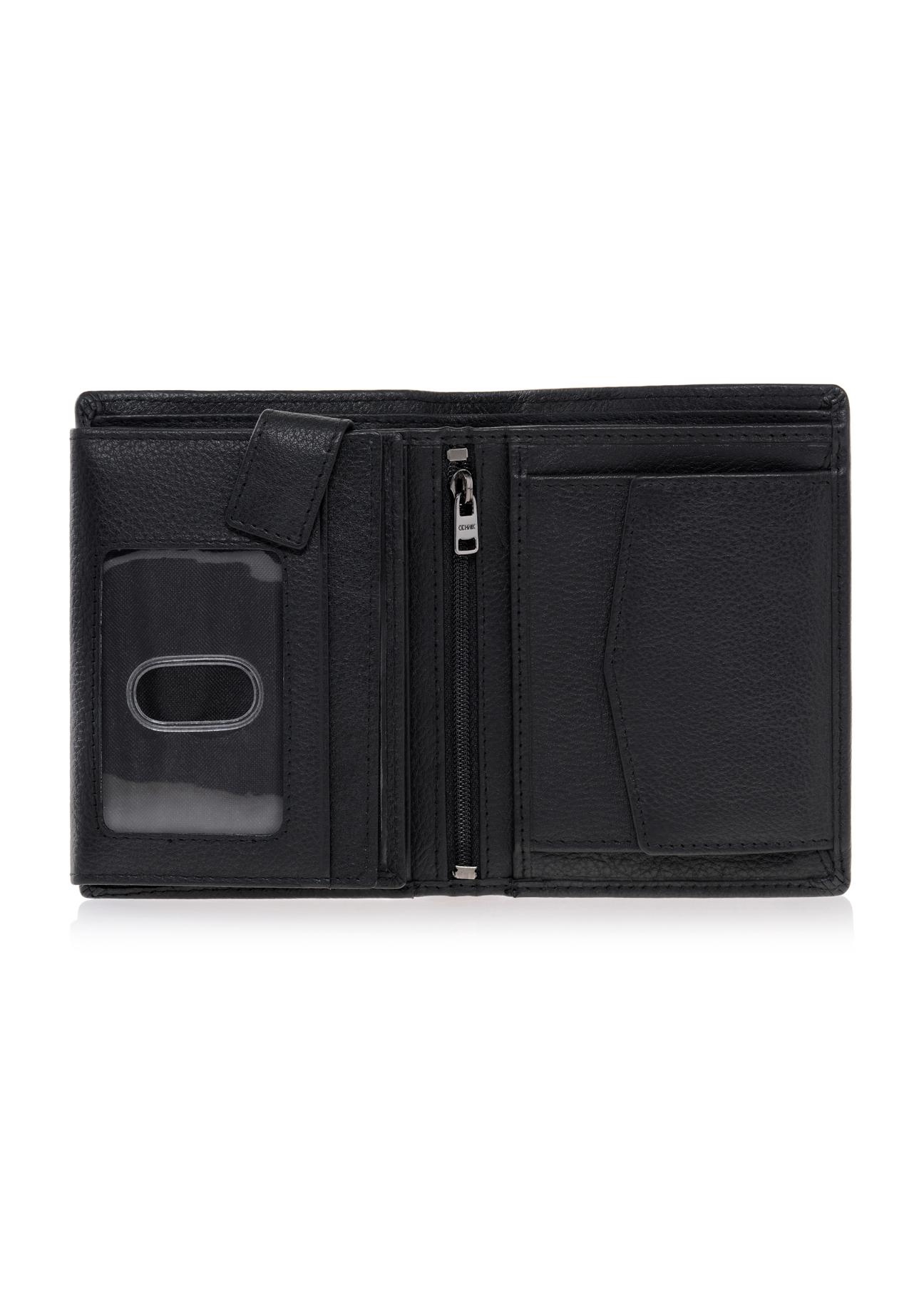 Skórzany portfel męski z tłoczeniem PORMS-0010A-99(W23)