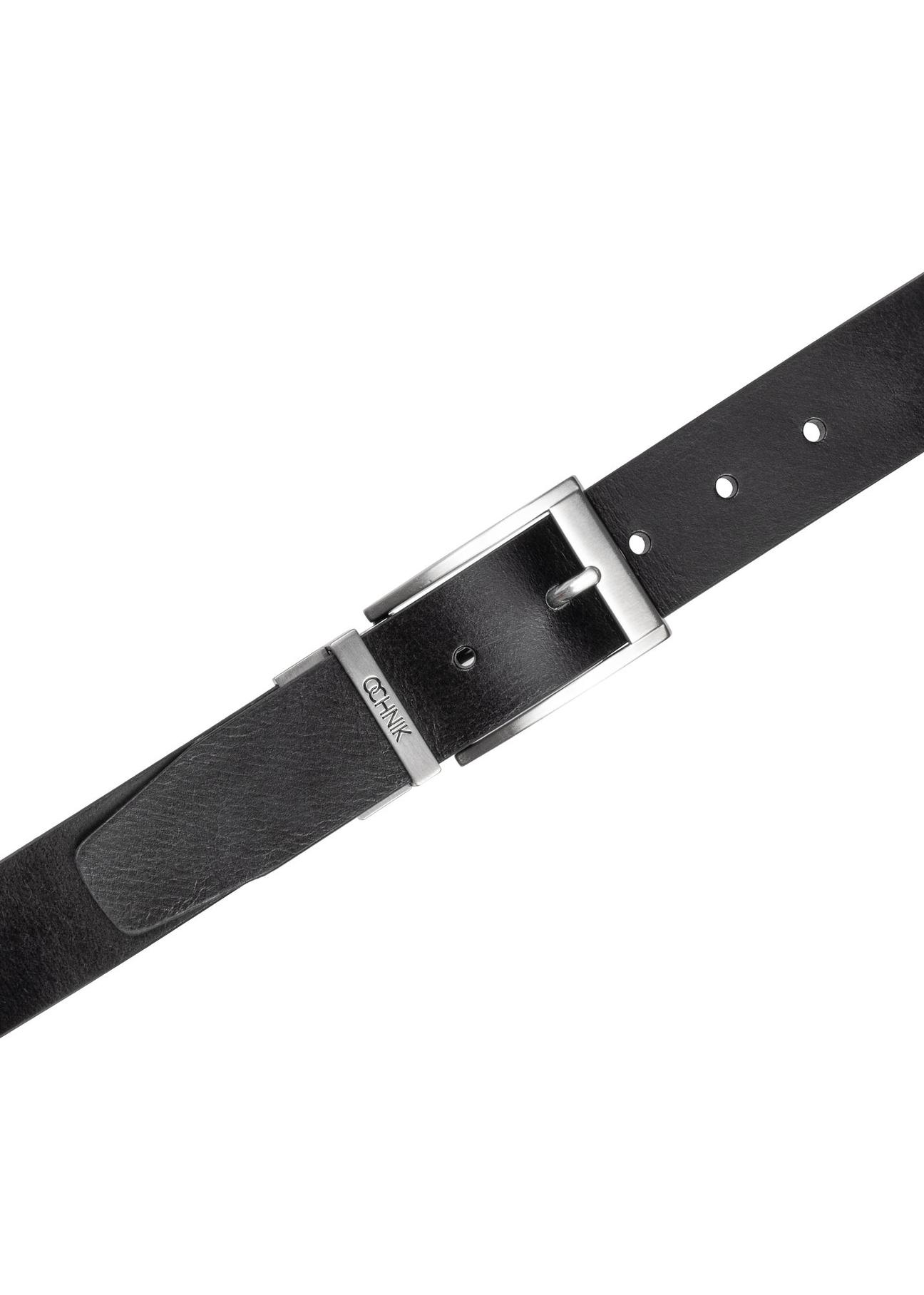 Double-sided leather men's belt PASMS-0167A-69(Z24)