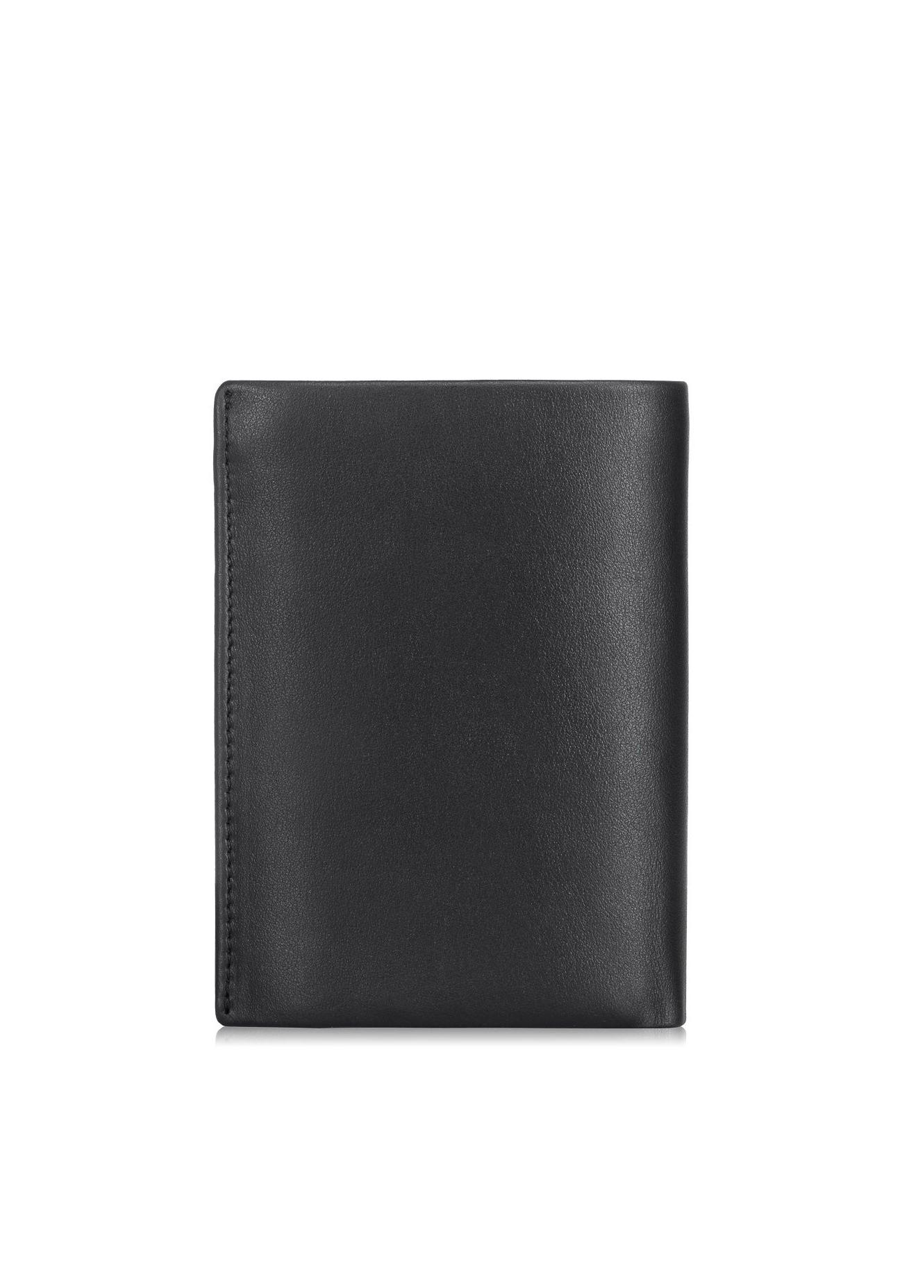 Czarny skórzany portfel męski PORMS-0406A-99(Z23)