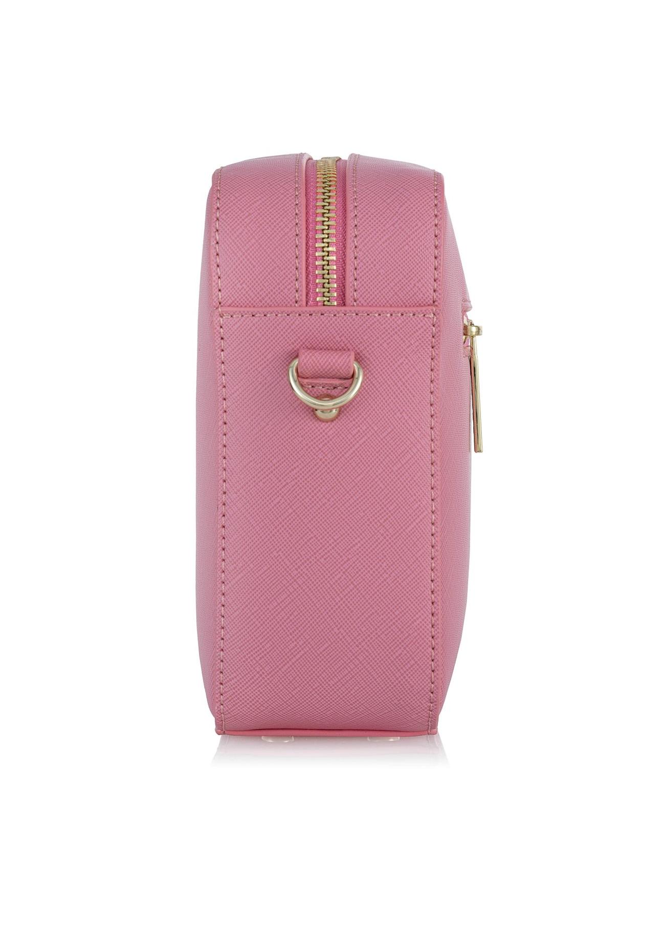 Różowa klasyczna torebka damska TOREC-0003F-34(W24)