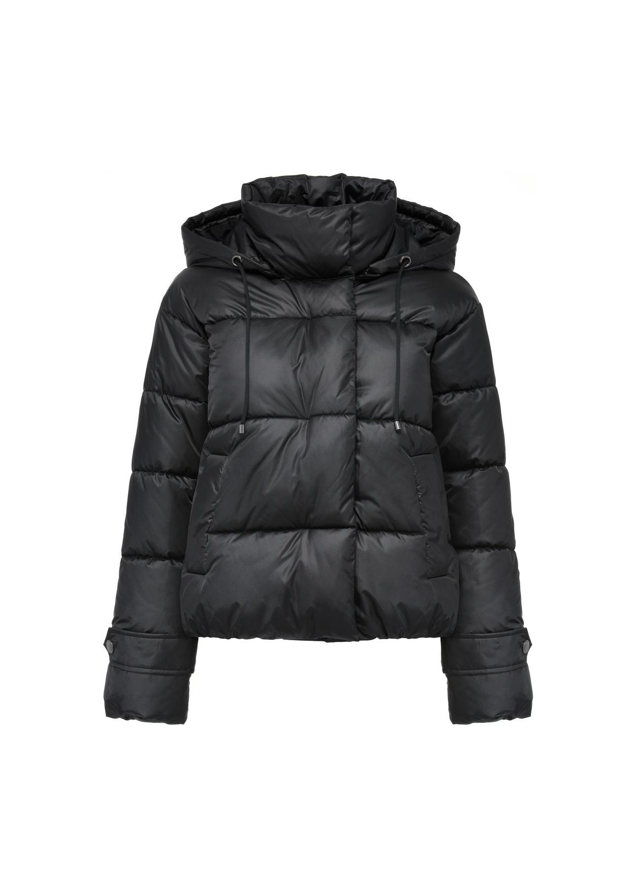 Black women's quilted jacket KURDT-0532-99(Z24)-04