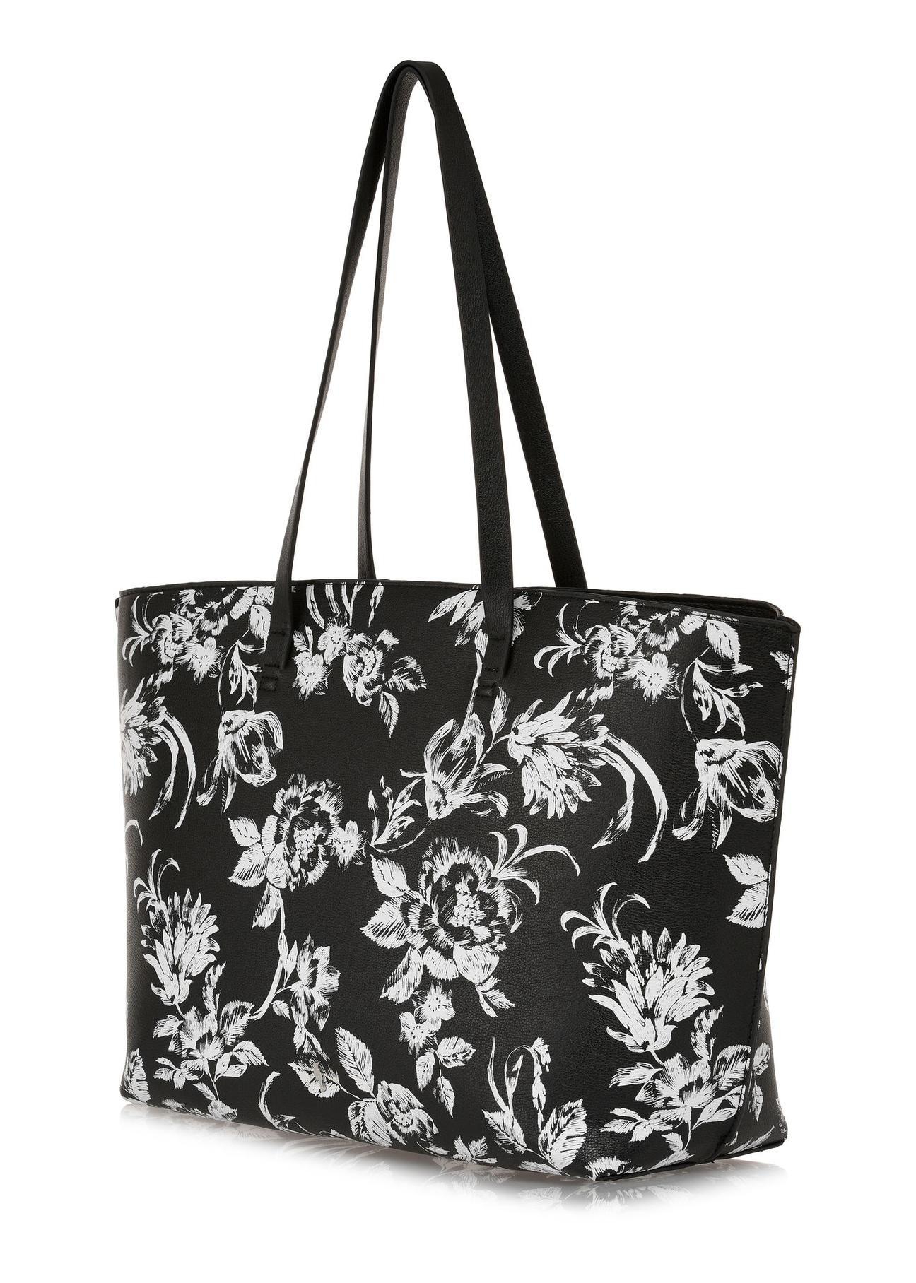 Classic women's handbag with print TOREC-0958-98(Z24)-03