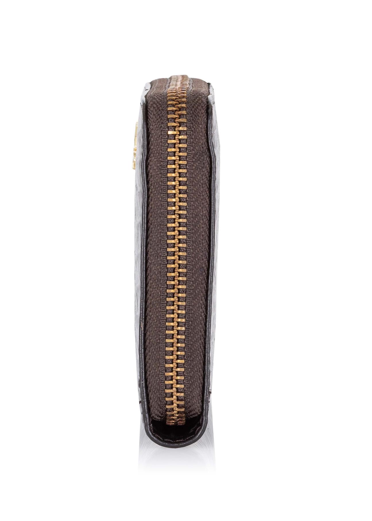 Duży brązowy skórzany portfel damski PORES-0808-90(W23)