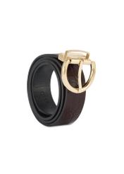 Dwustronny bordowo-czarny pasek damski PASDS-0175B-15(Z25)