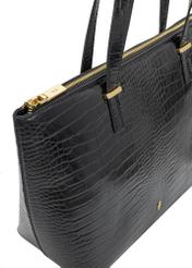 Elegancka torebka shopper damska TOREC-0953A-97(Z25), zbliżenie na detal produtku na białym tle.