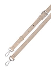 Kremowa torebka z portmonetką TOREC-0886A-80(Z25), widok pasków produktu na białym tle.