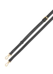 Czarna torebka damska na ramię TOREC-1180-99(W26) - widok produktu z góry, na białym tle. 