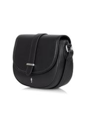 Czarna torebka damska typu saddle bag TOREC-0758-99(W23)-02