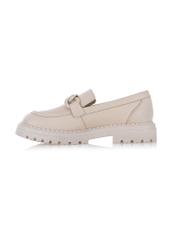 Beige leather women's moccasins BUTYD-1107-80(Z24)-03