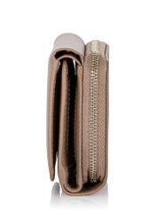 Duży beżowy skórzany portfel damski PORES-0801A-81(W23)-03