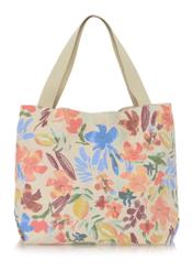 Kwiecista torebka damska shopper TOREN-0251-15(W23)-04