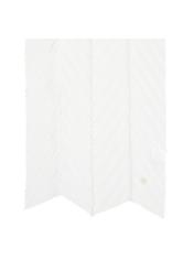 Biały szalik damski z marszczeniem SZADT-0157-11(W24)